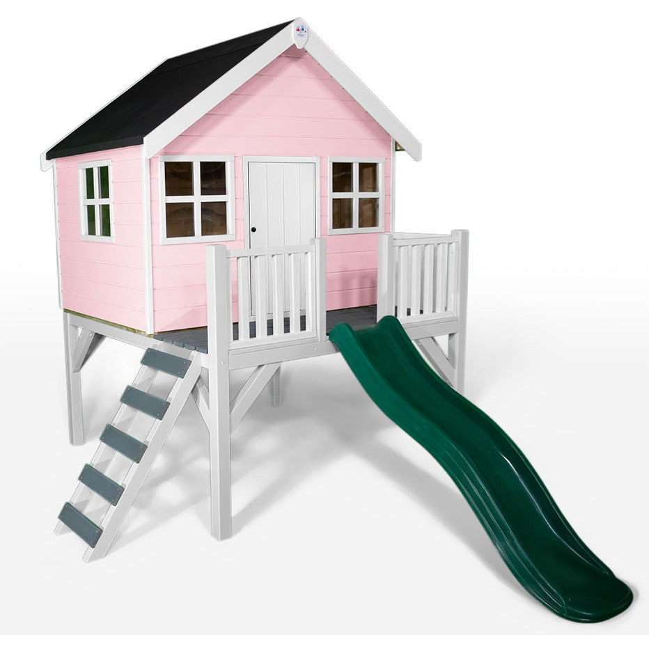 Little Rascals Felix Playhouse With Slide and Veranda (6x4)