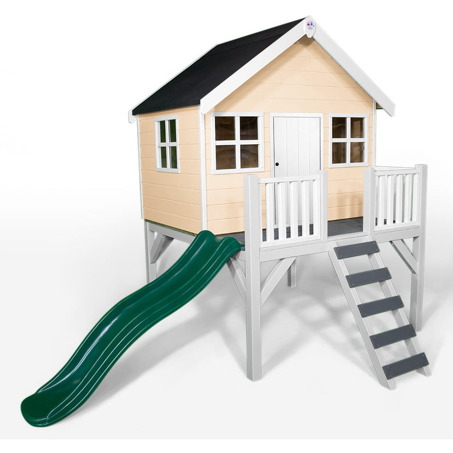 Little Rascals Felix Playhouse With Slide and Veranda (6x4)