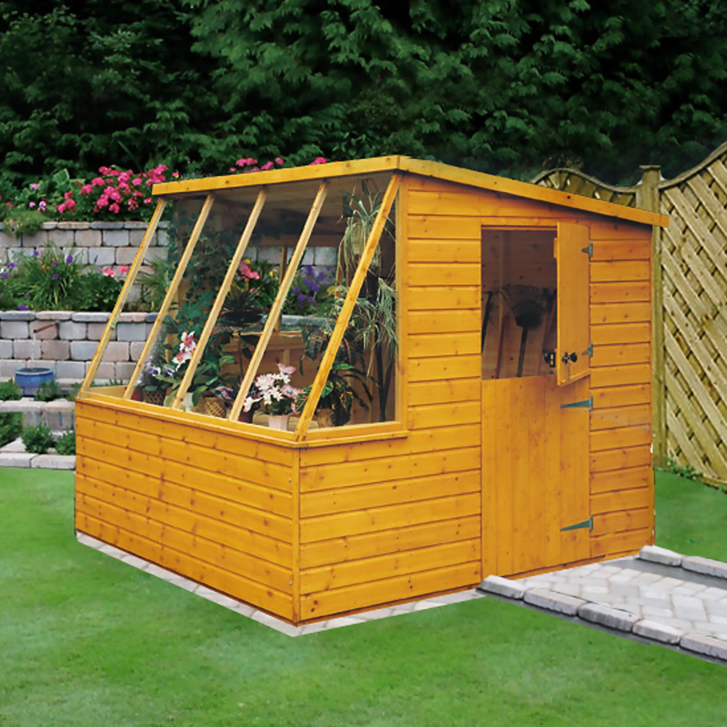 Shire Iceni Potting Shed Greenhouse (8x8) ICEN0808DSL-1SA 5019804119011