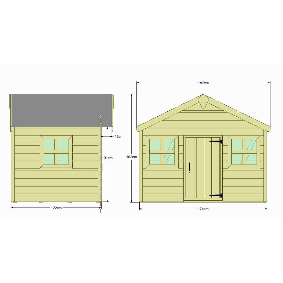 Little Rascals Jasmine Playhouse (6x4)