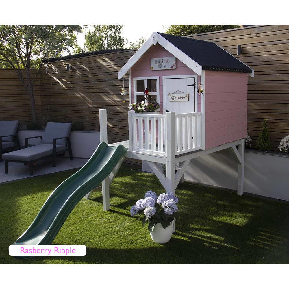 Little Rascals Jasper Playhouse With Slide and Veranda (4x4)