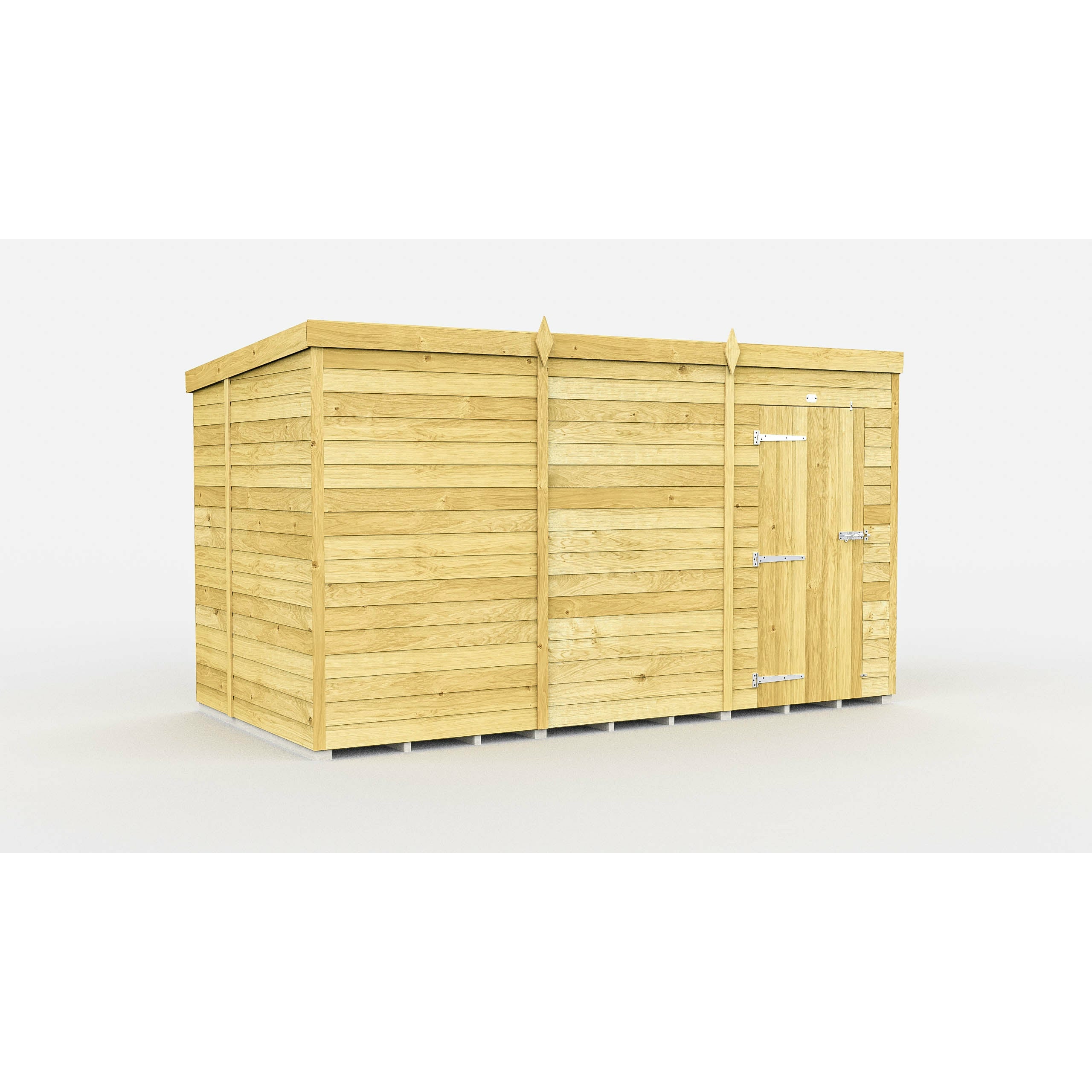 Total Sheds (12x7) Pressure Treated Pent Shed