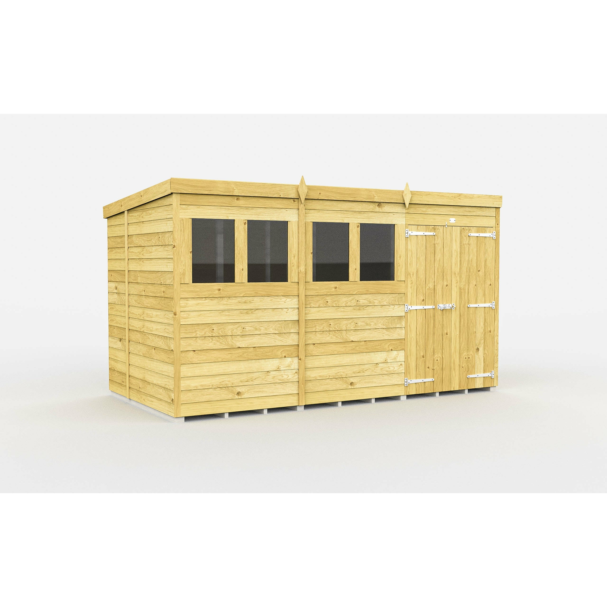 Total Sheds (12x7) Pressure Treated Pent Shed