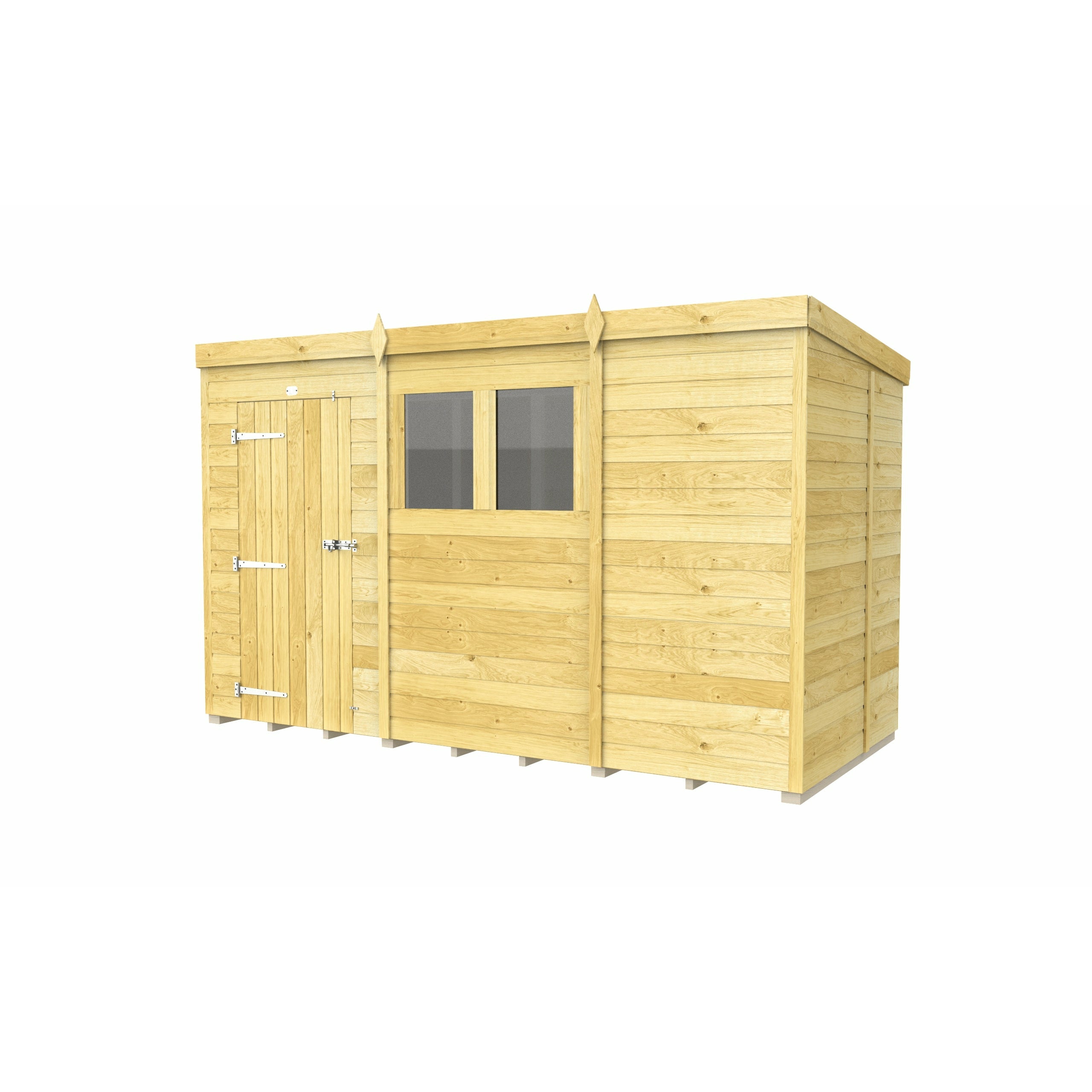 Total Sheds (11x5) Pressure Treated Pent Shed