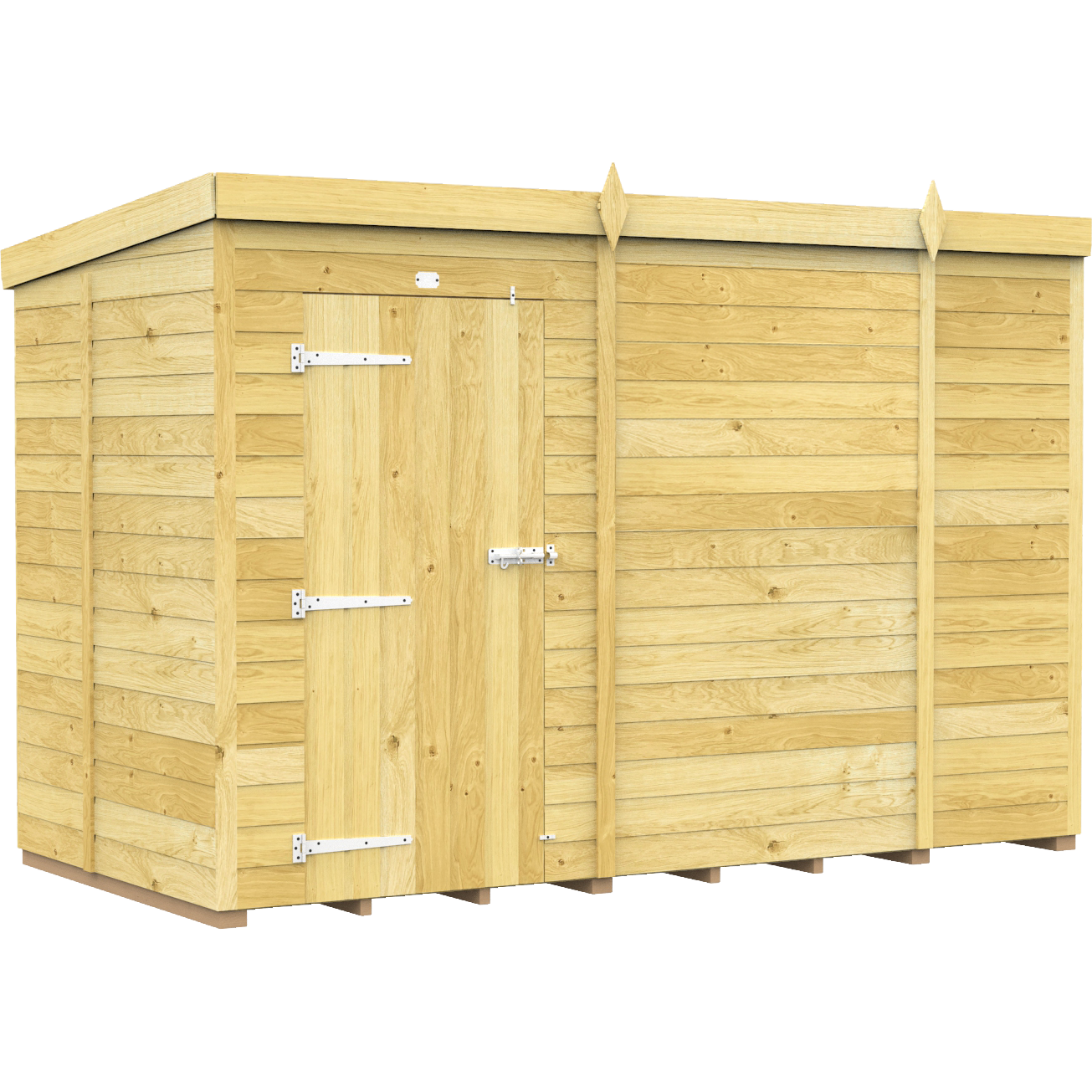 Total Sheds (10x5) Pressure Treated Pent Shed