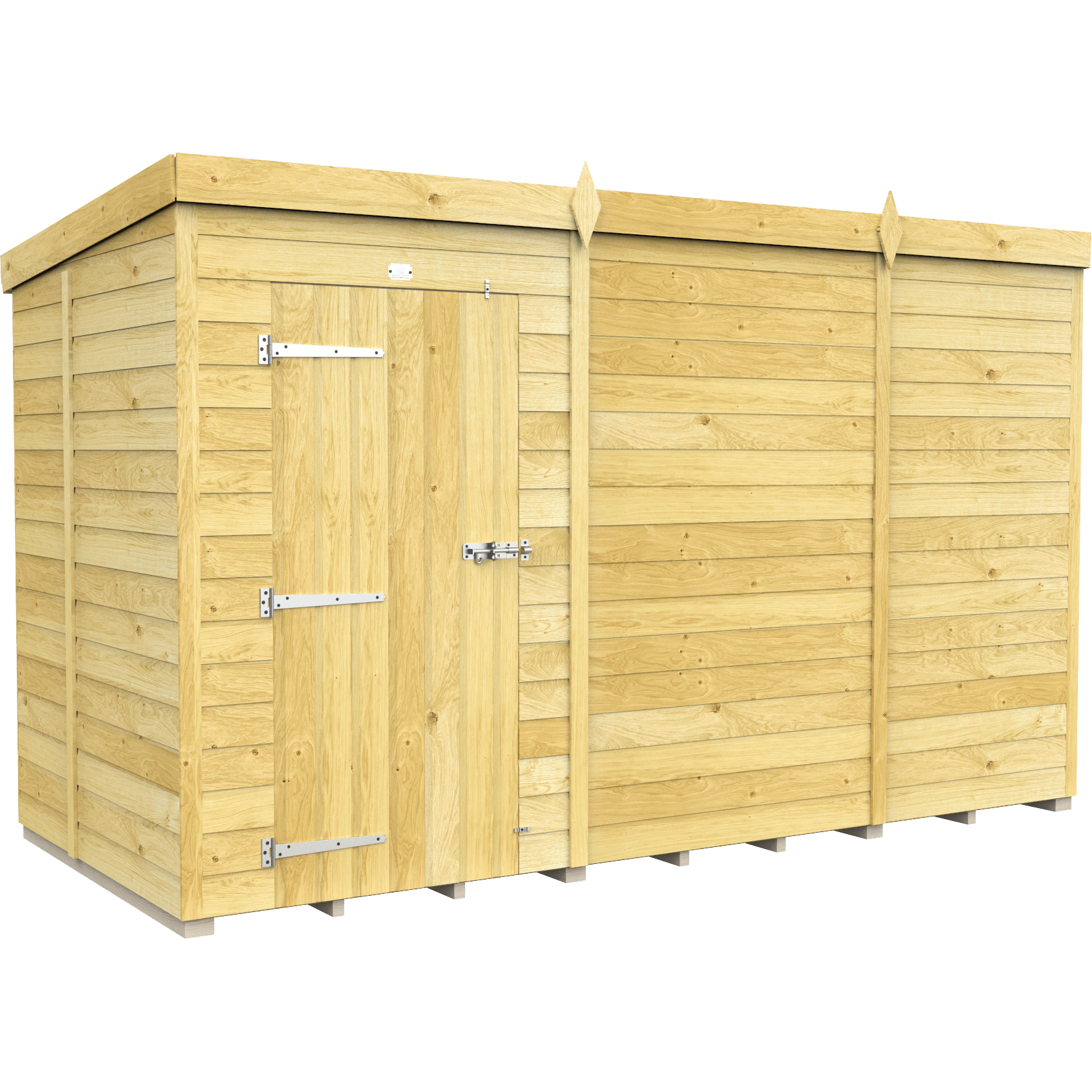 Total Sheds (11x5) Pressure Treated Pent Shed