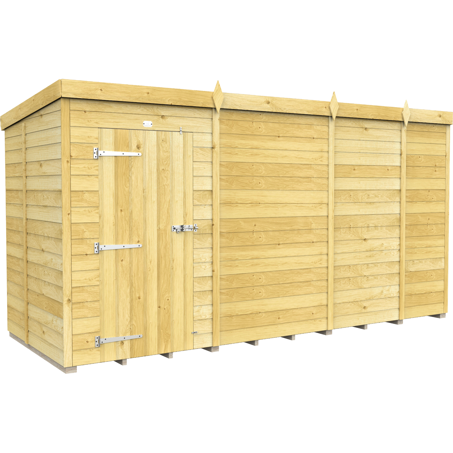 Total Sheds (13x5) Pressure Treated Pent Shed