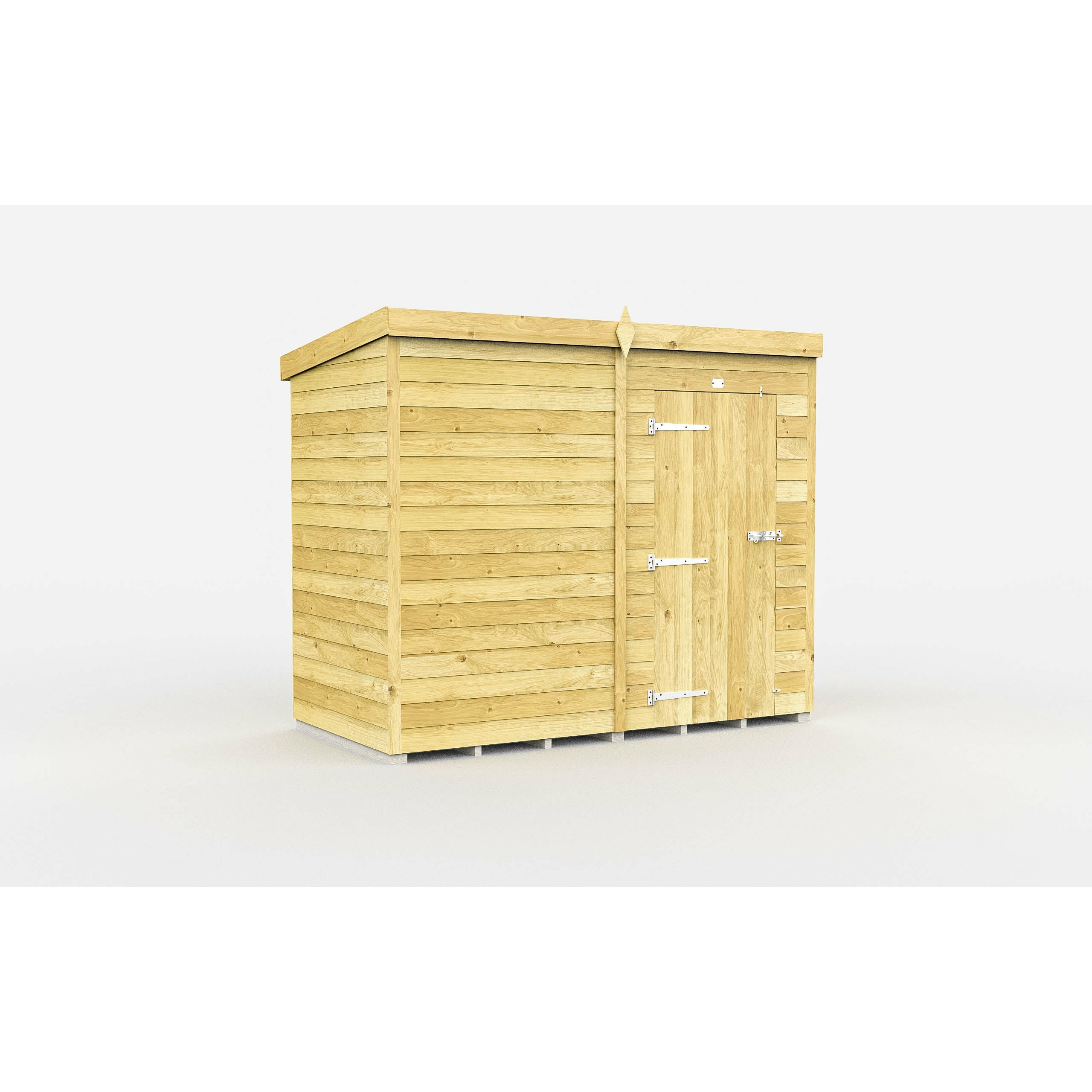 Total Sheds (7x4) Pressure Treated Pent Shed