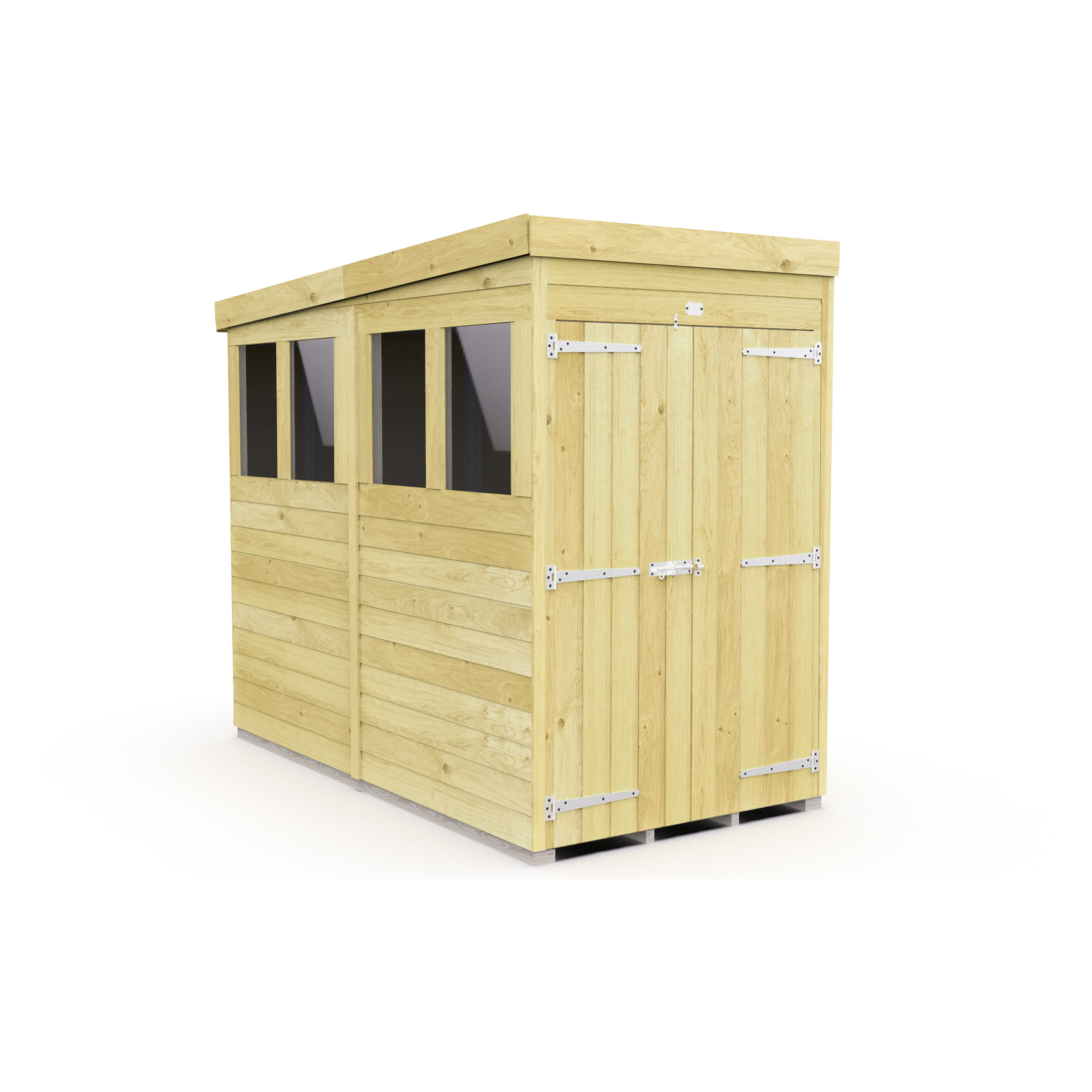 Total Sheds (4x8) Pressure Treated Pent Shed