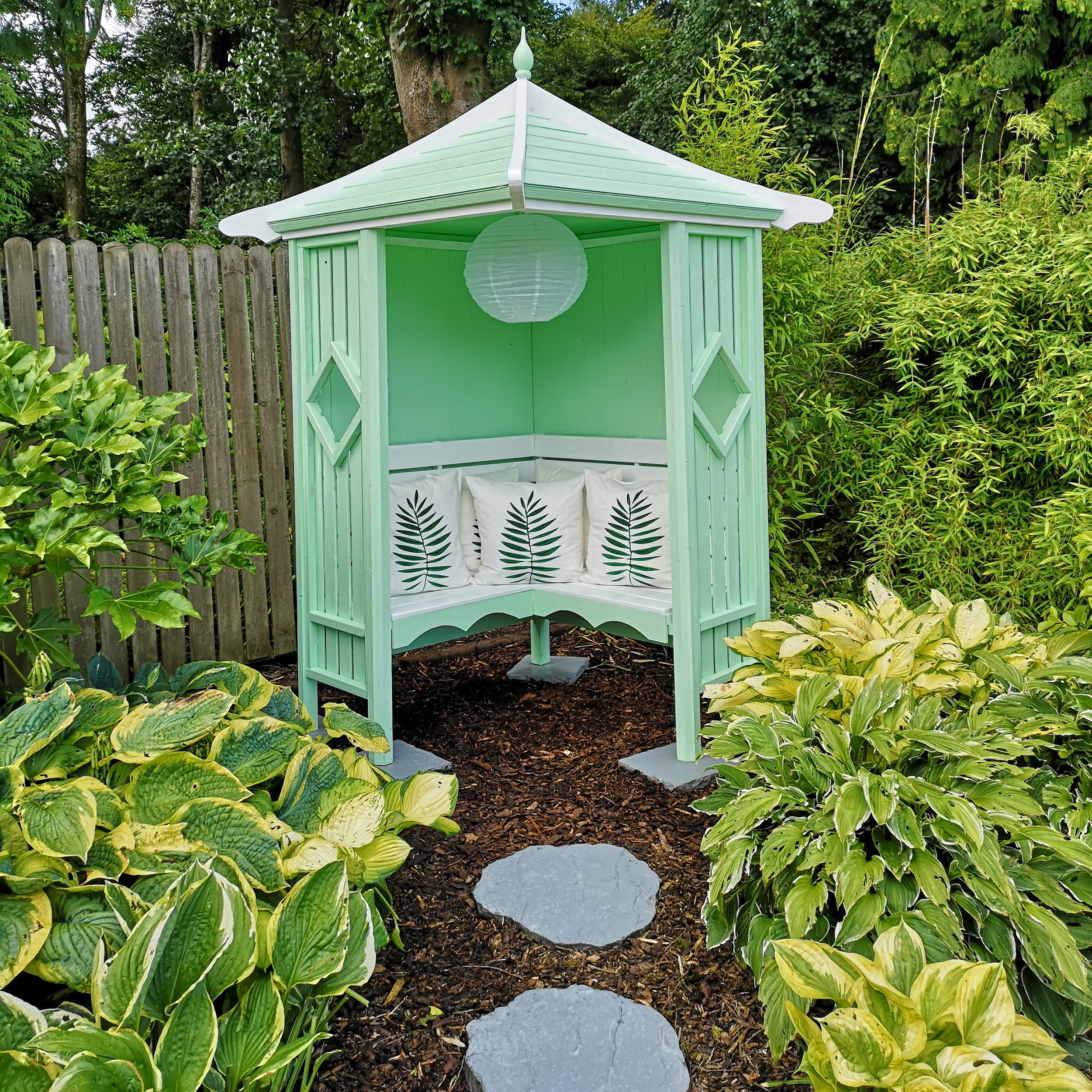 Shire Pressure Treated Corner Arbour CNAR0404PSL-1AA 5060437982220 - Outside Store
