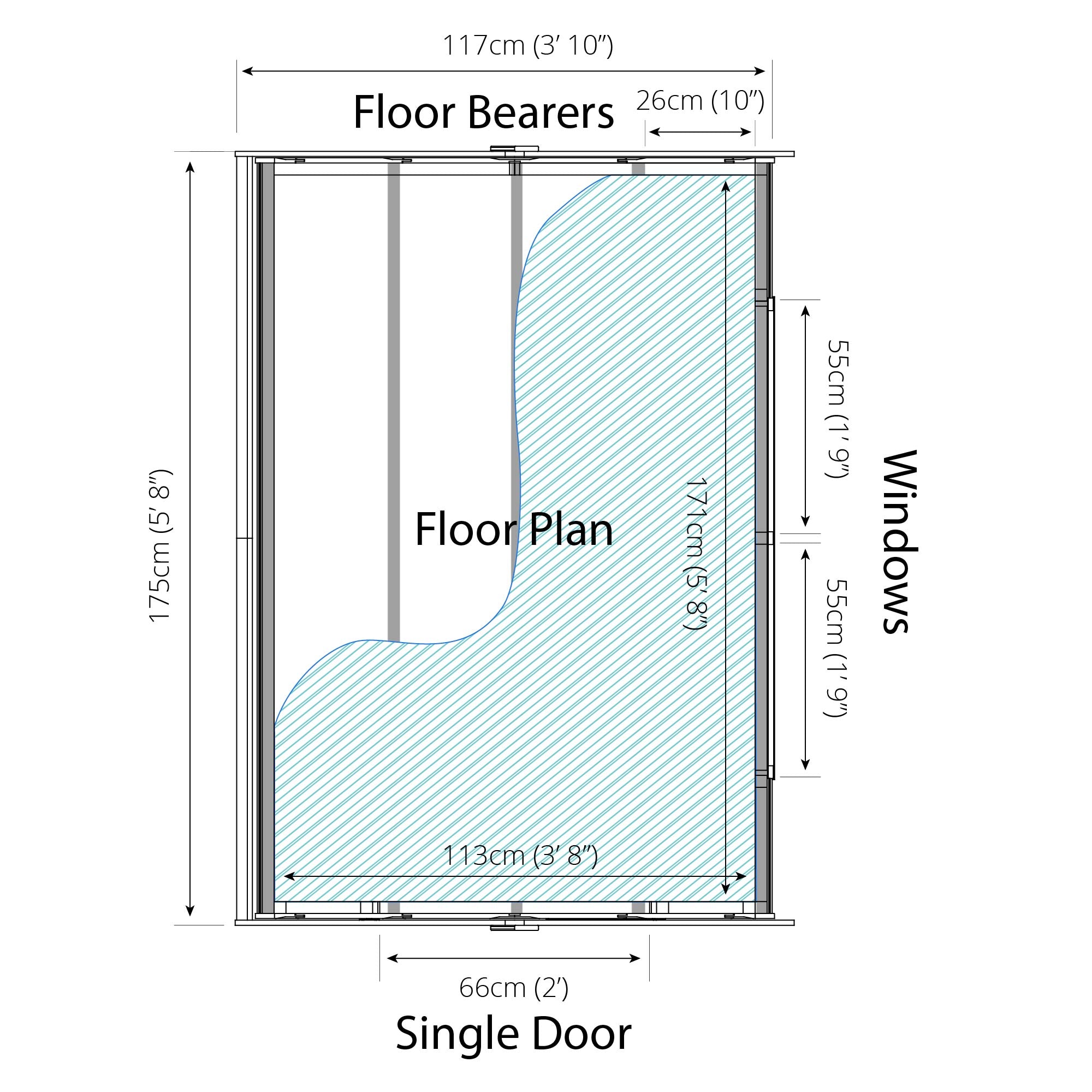 Mercia Overlap Apex Shed (6x4) (SI-001-001-0001 - EAN 5029442075099)