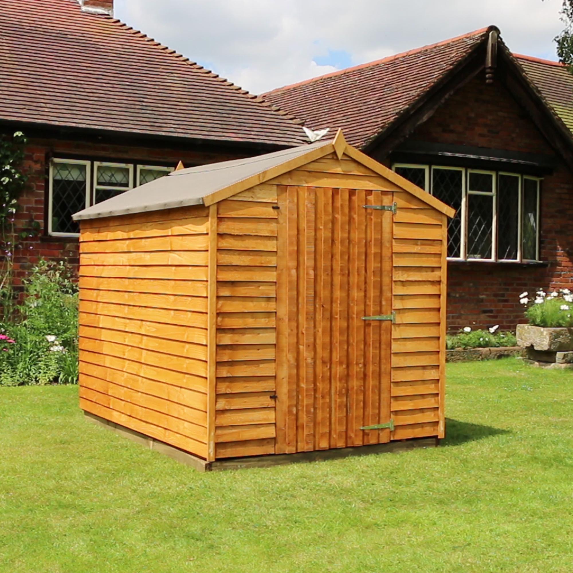 Mercia  Overlap Apex Shed - Single Door (8x6) (SI-001-001-0121 - EAN 5029442085463)