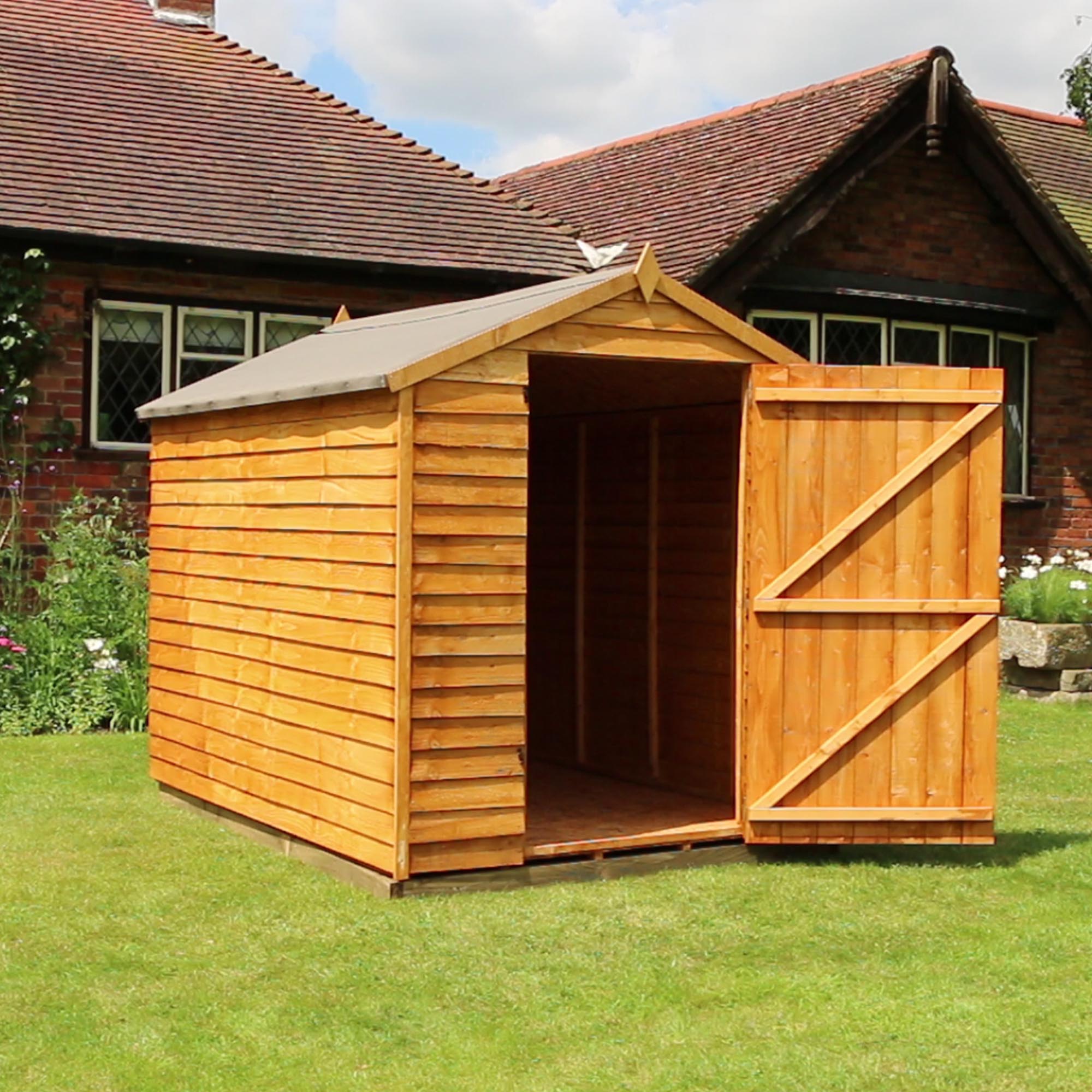 Mercia  Overlap Apex Shed - Single Door (8x6) (SI-001-001-0121 - EAN 5029442085463)