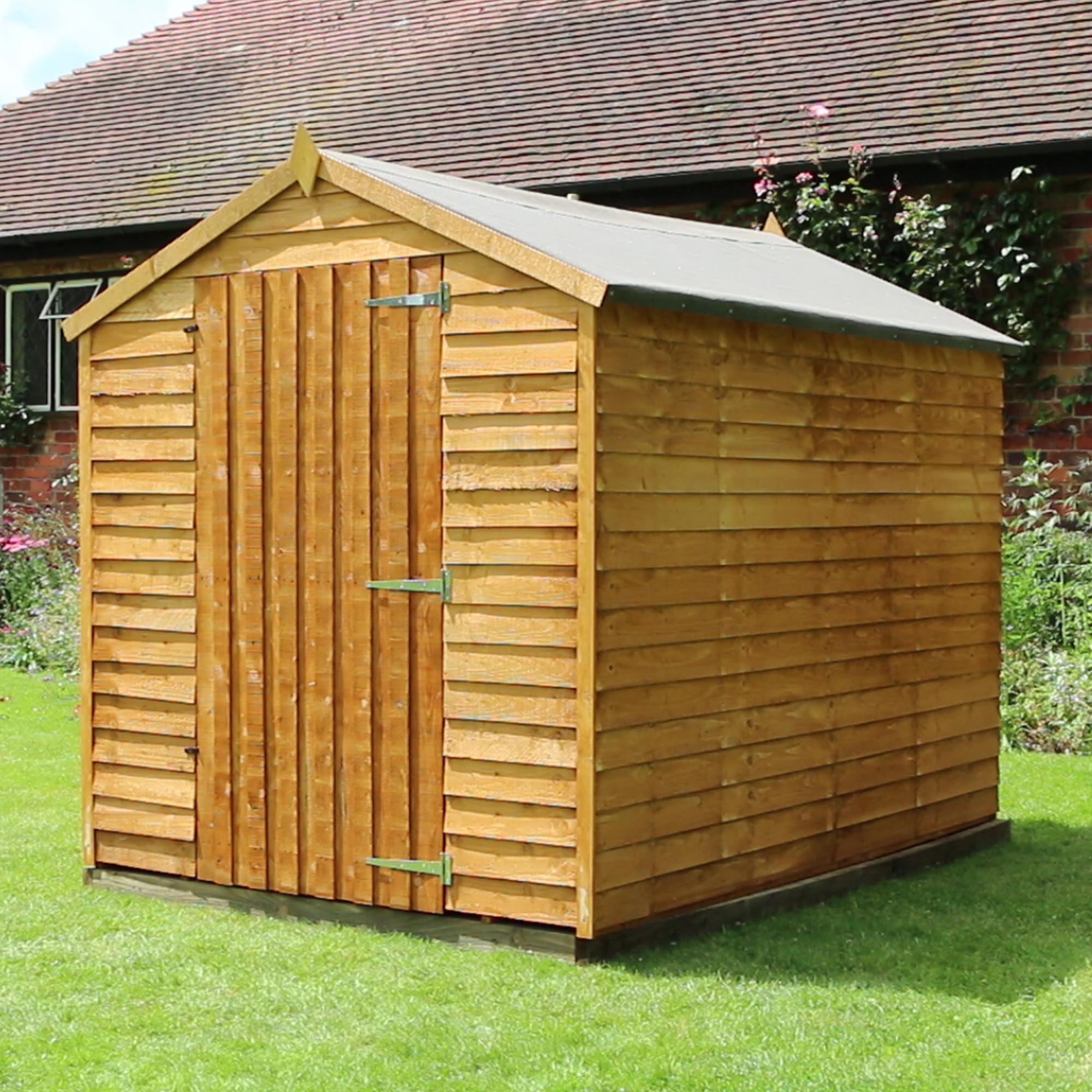 Mercia  Overlap Apex Shed - Single Door (8x6) (SI-001-001-0121 - EAN 5029442085463)