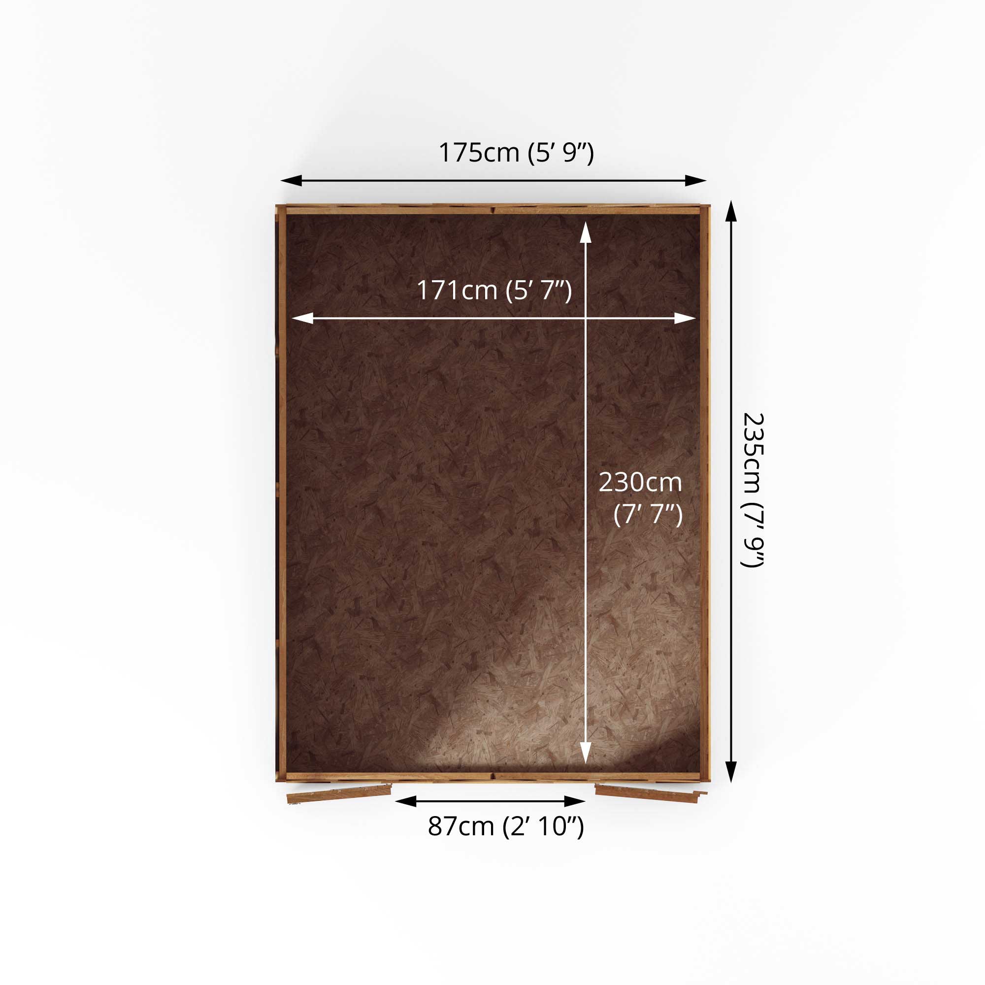 Mercia Overlap Apex - Double Door (8x6) (SI-001-001-0004 - EAN 5029442075129)