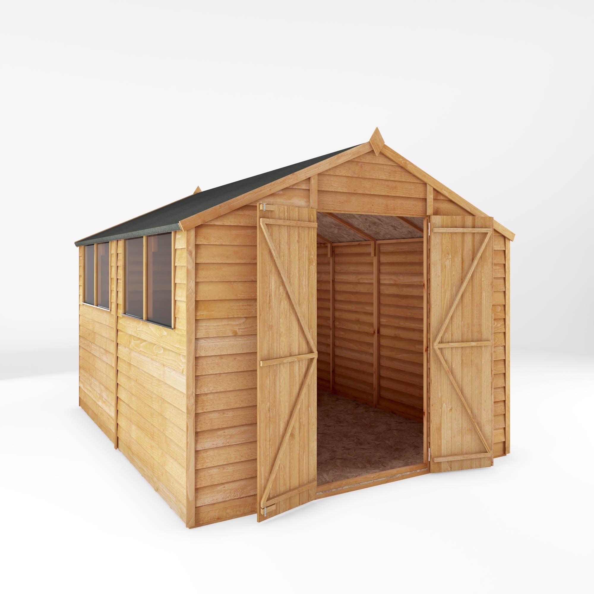 Mercia Overlap Apex Shed (10x8) (SI-001-001-0006 - EAN 5029442078199)