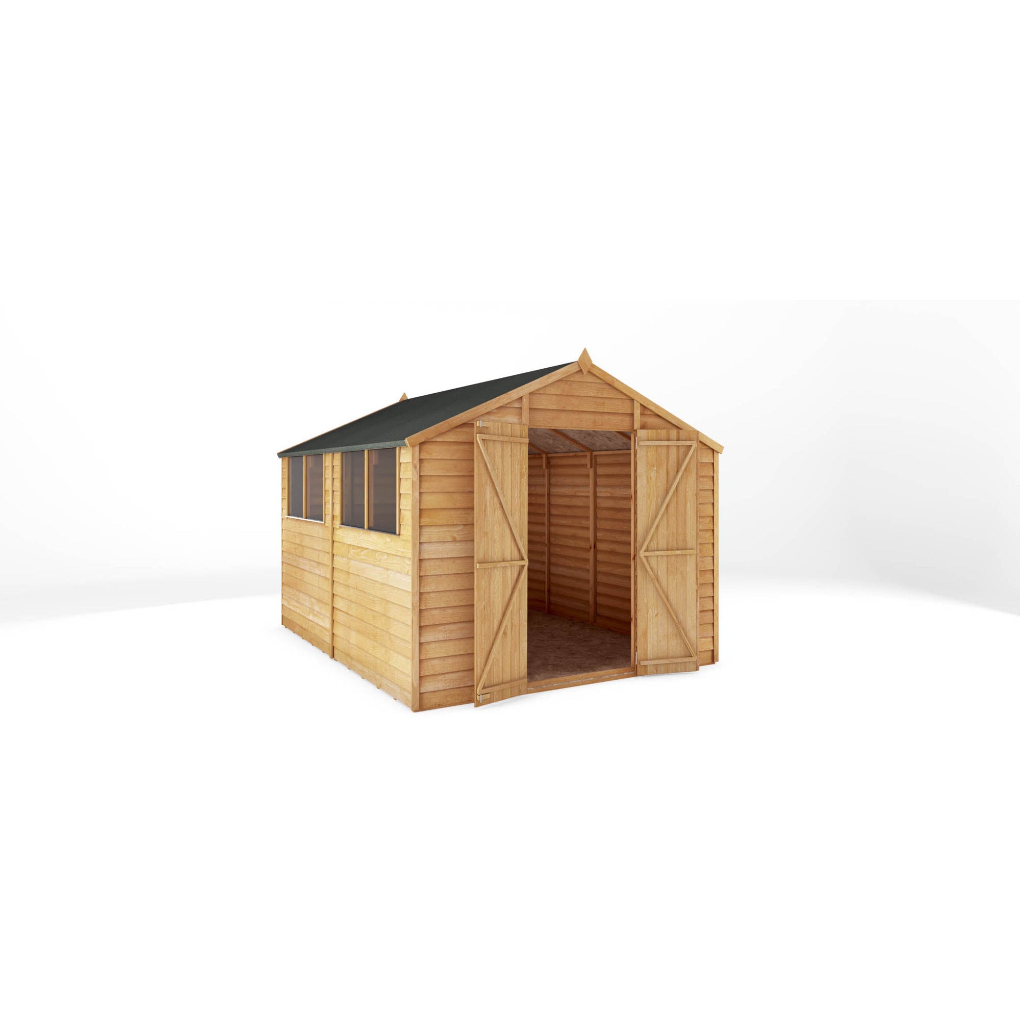 Mercia Overlap Apex Shed (10x8) (SI-001-001-0006 - EAN 5029442078199)