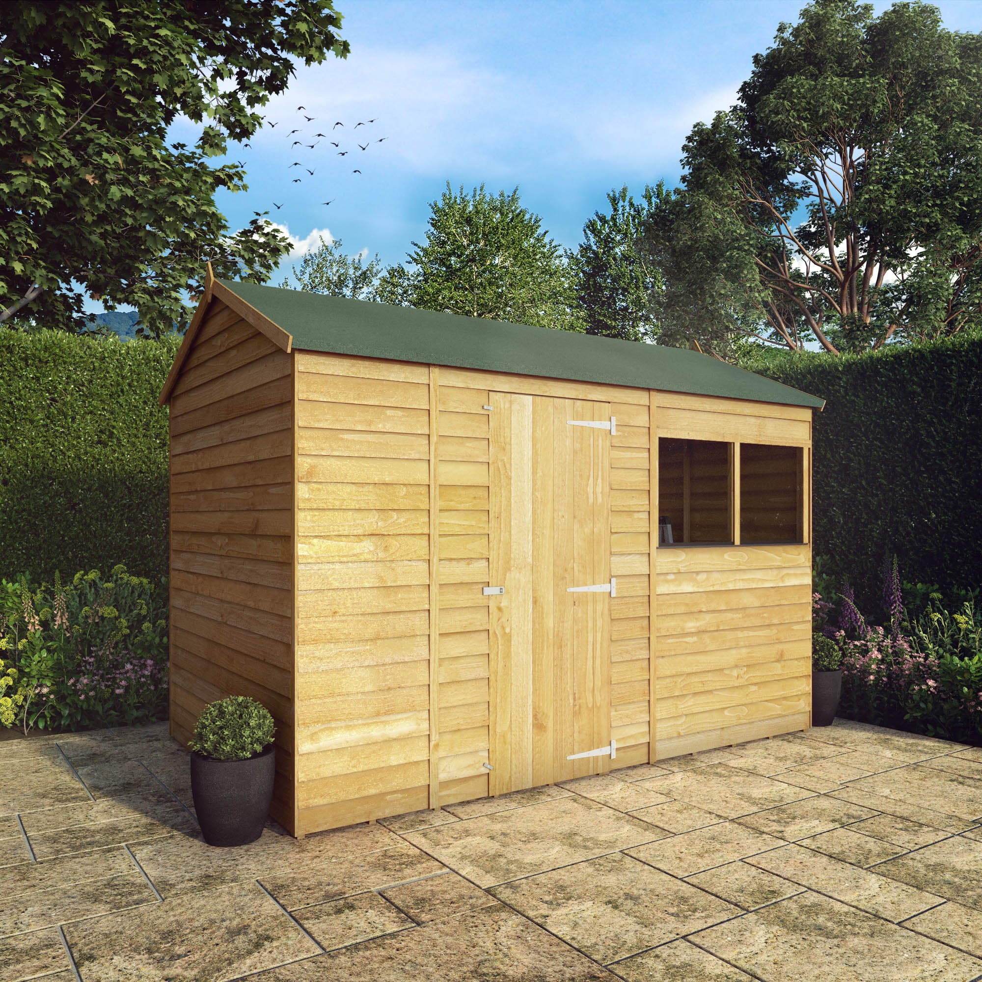 Mercia Overlap Reverse Apex Shed (10x6) (SI-001-001-0102 - EAN 5029442078175)