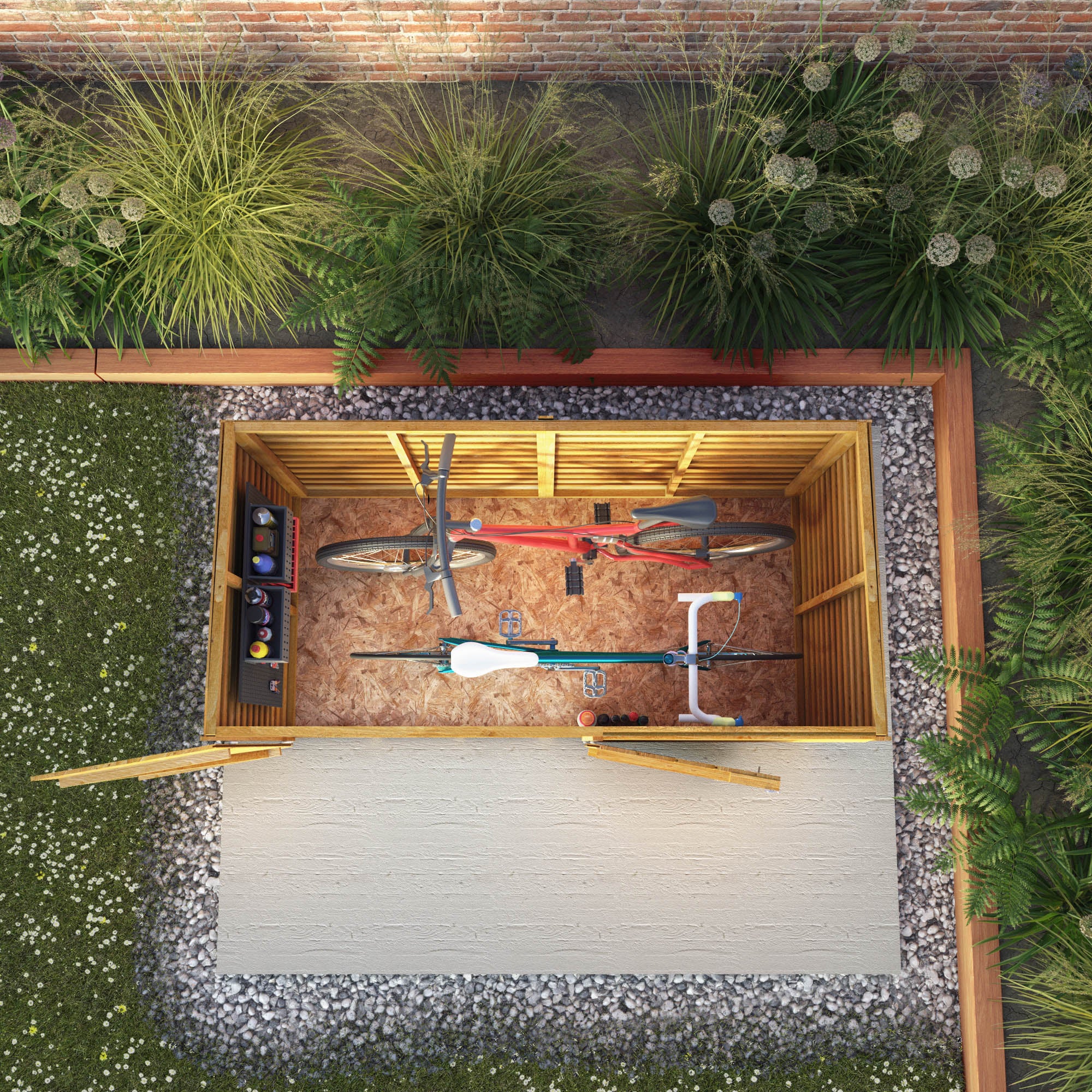 Mercia Overlap Pent Bike Store (3x6) (SI-001-001-0144 - EAN 5029442089300)