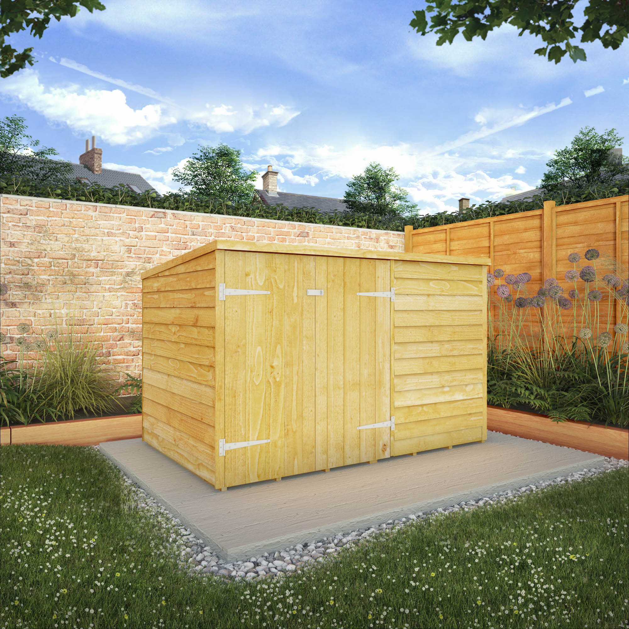 Mercia Overlap Pent Bike Store (4x6) (SI-001-001-0145 - EAN 5029442089294)