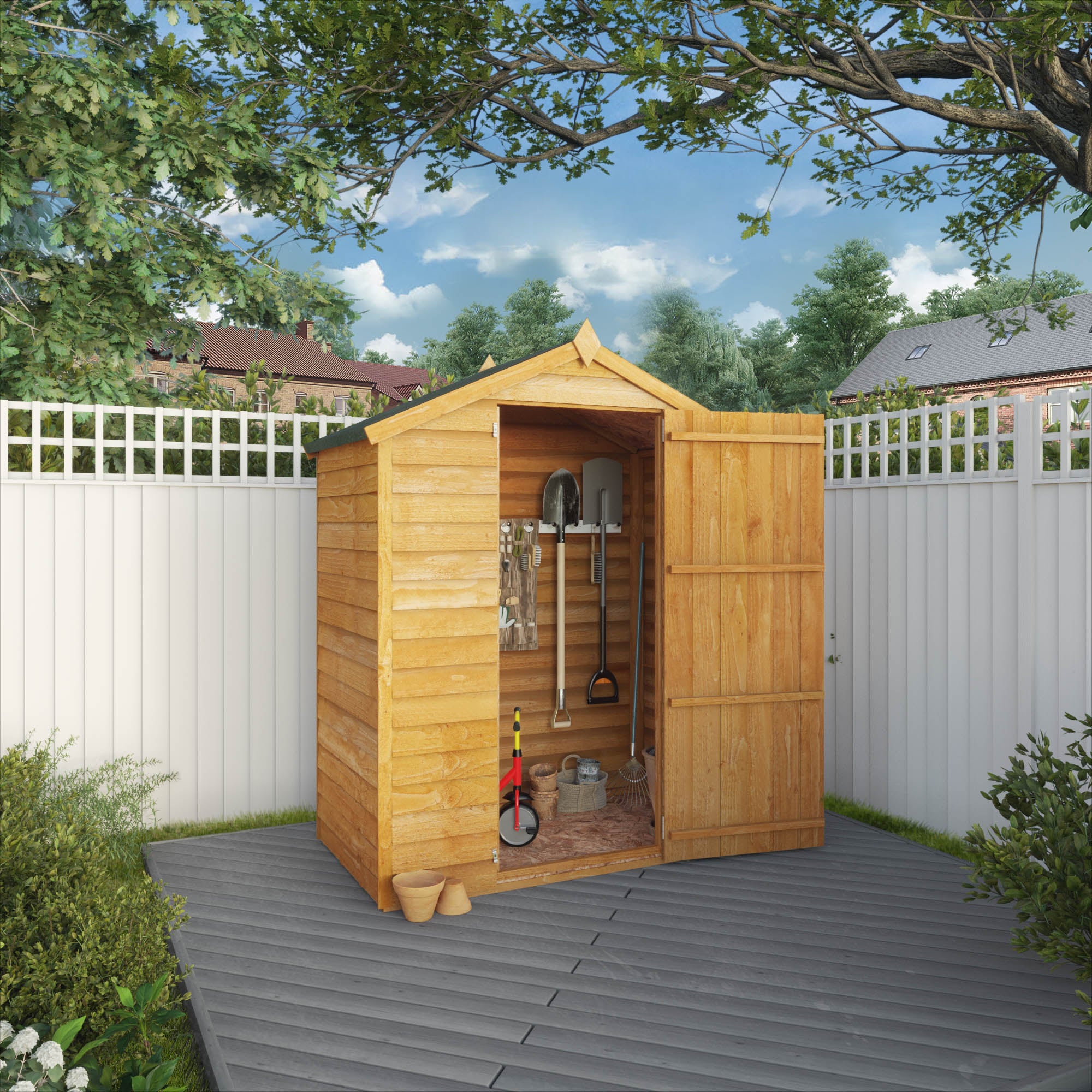 Mercia Overlap Apex Windowless Shed (3x5) (SI-001-001-0147 - EAN 5029442090269)