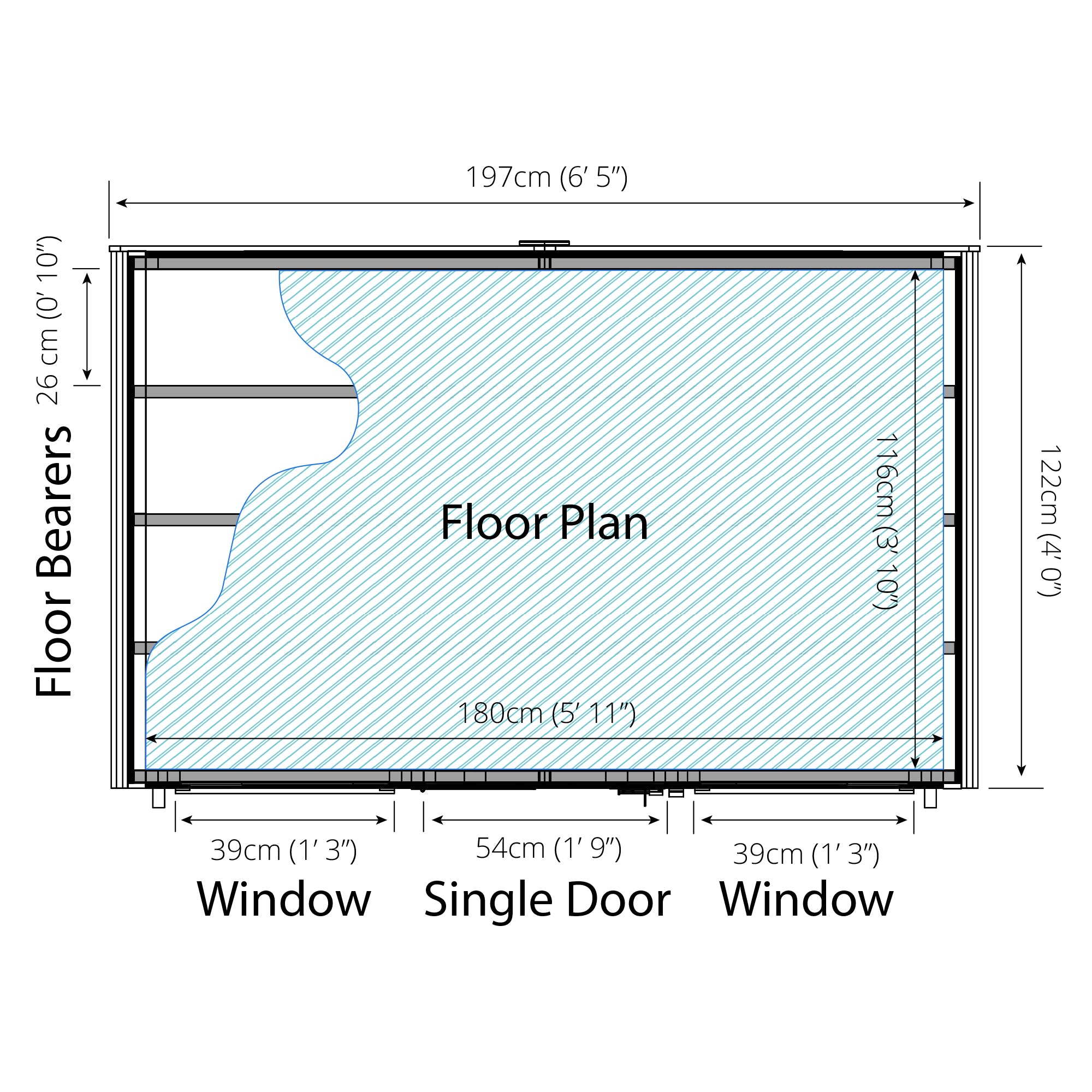 Mercia Shiplap Apex Shed (4x6) (SI-001-003-0149 - EAN 5029442091792)