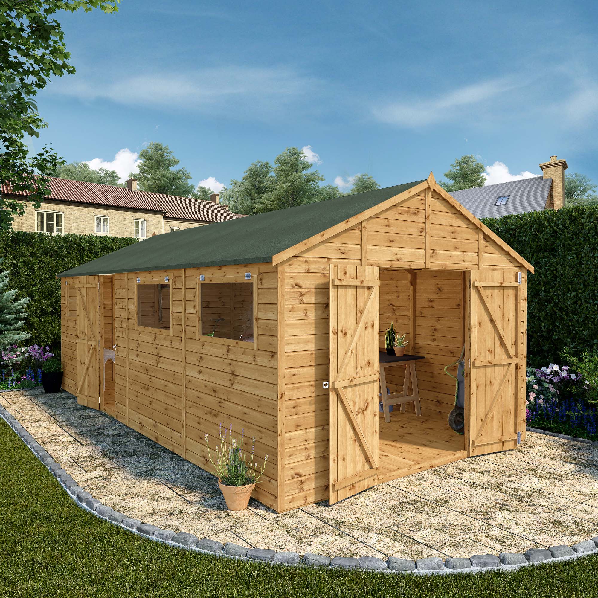 Mercia Premium Shiplap Apex Workshop (20x10) (SI-001-004-0101 - EAN 5029442006307)