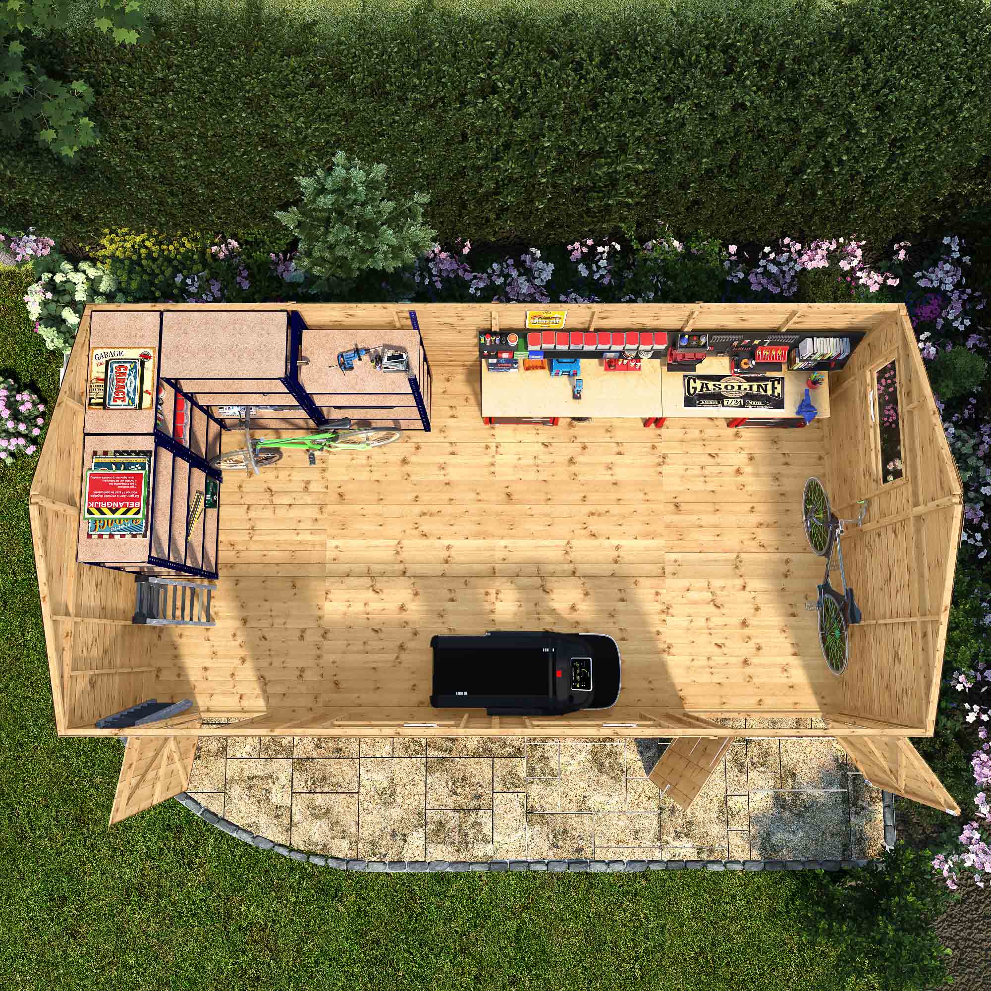 Mercia Premium Shiplap Reverse Apex Workshop (20x10) (SI-001-004-0116 - EAN 5029442006376)