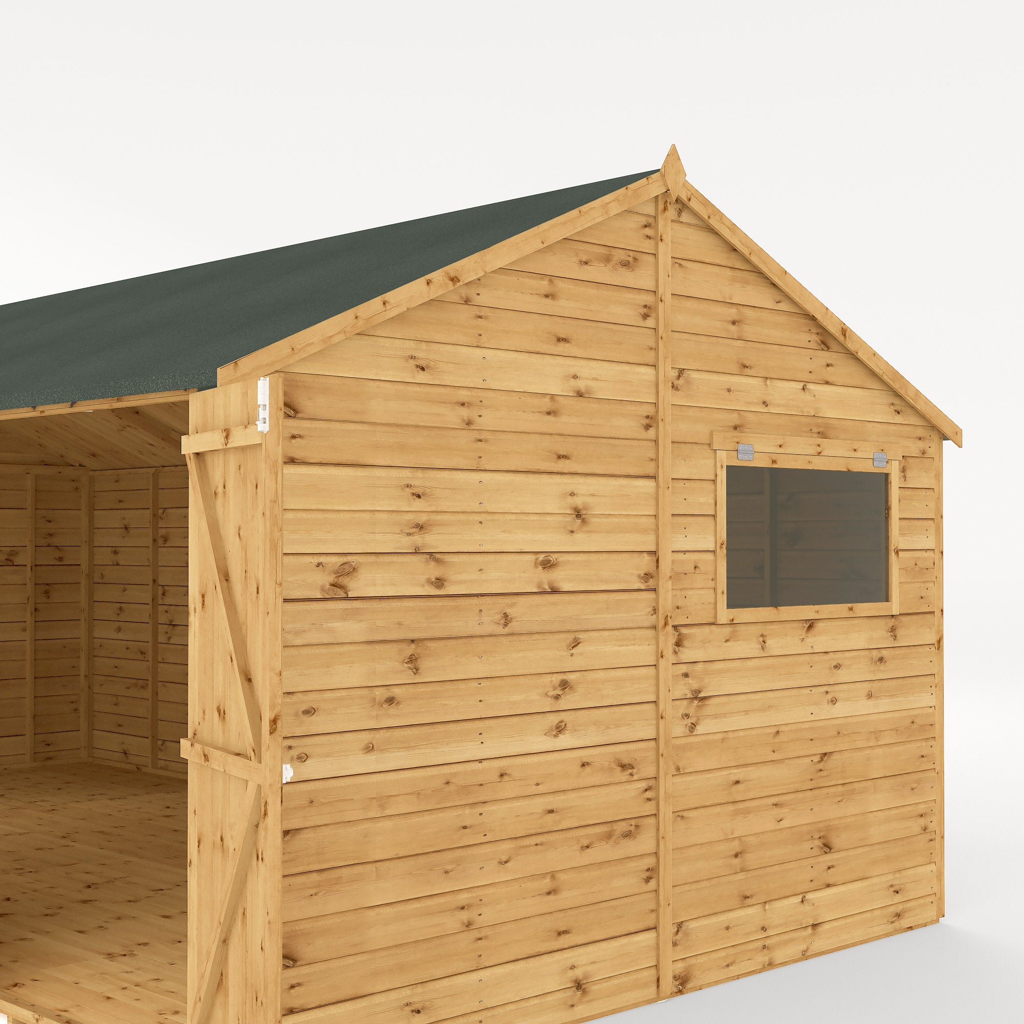 Mercia Premium Shiplap Reverse Apex Workshop (20x10) (SI-001-004-0116 - EAN 5029442006376)