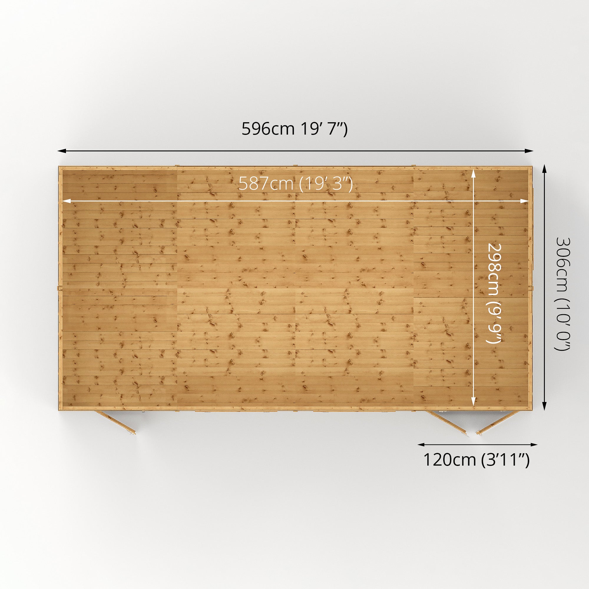 Mercia Premium Shiplap Reverse Apex Workshop (20x10) (SI-001-004-0116 - EAN 5029442006376)