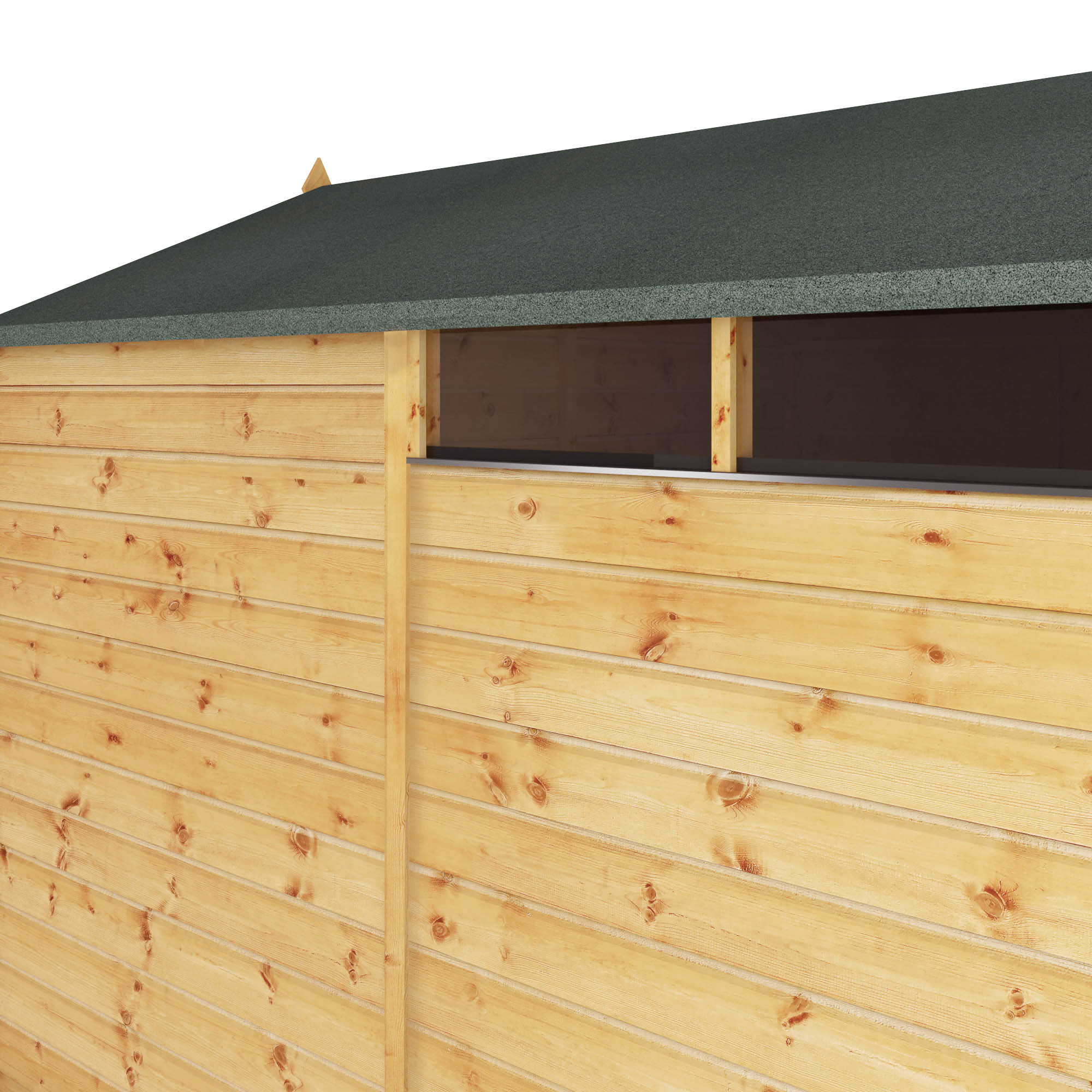 Mercia Shiplap Security Apex Shed (8x6) (SI-001-004-0117 - EAN 5029442006529)