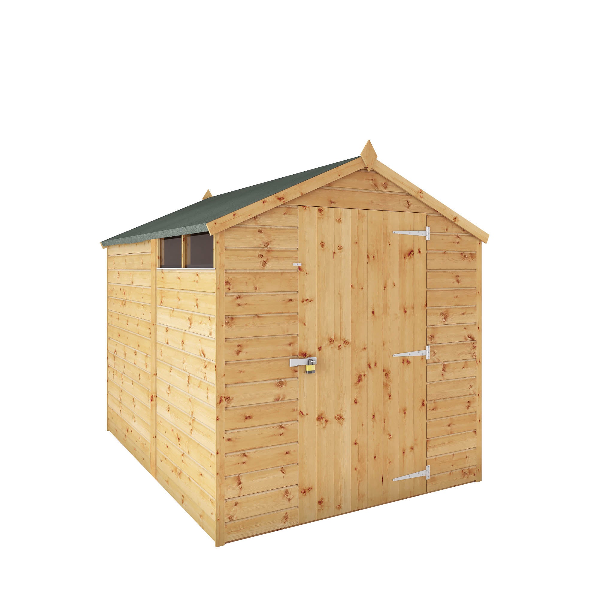 Mercia Shiplap Security Apex Shed (8x6) (SI-001-004-0117 - EAN 5029442006529)