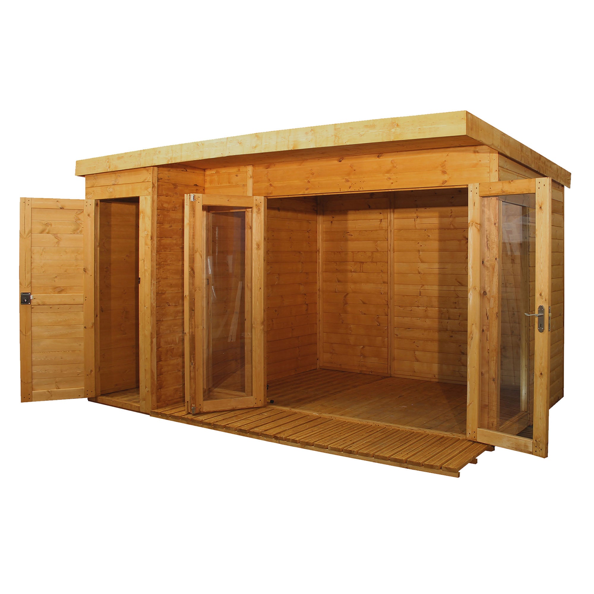 Mercia Contemporary Summerhouse with Side Shed (12x8) (SI-003-001-0039 - EAN 5029442076560)