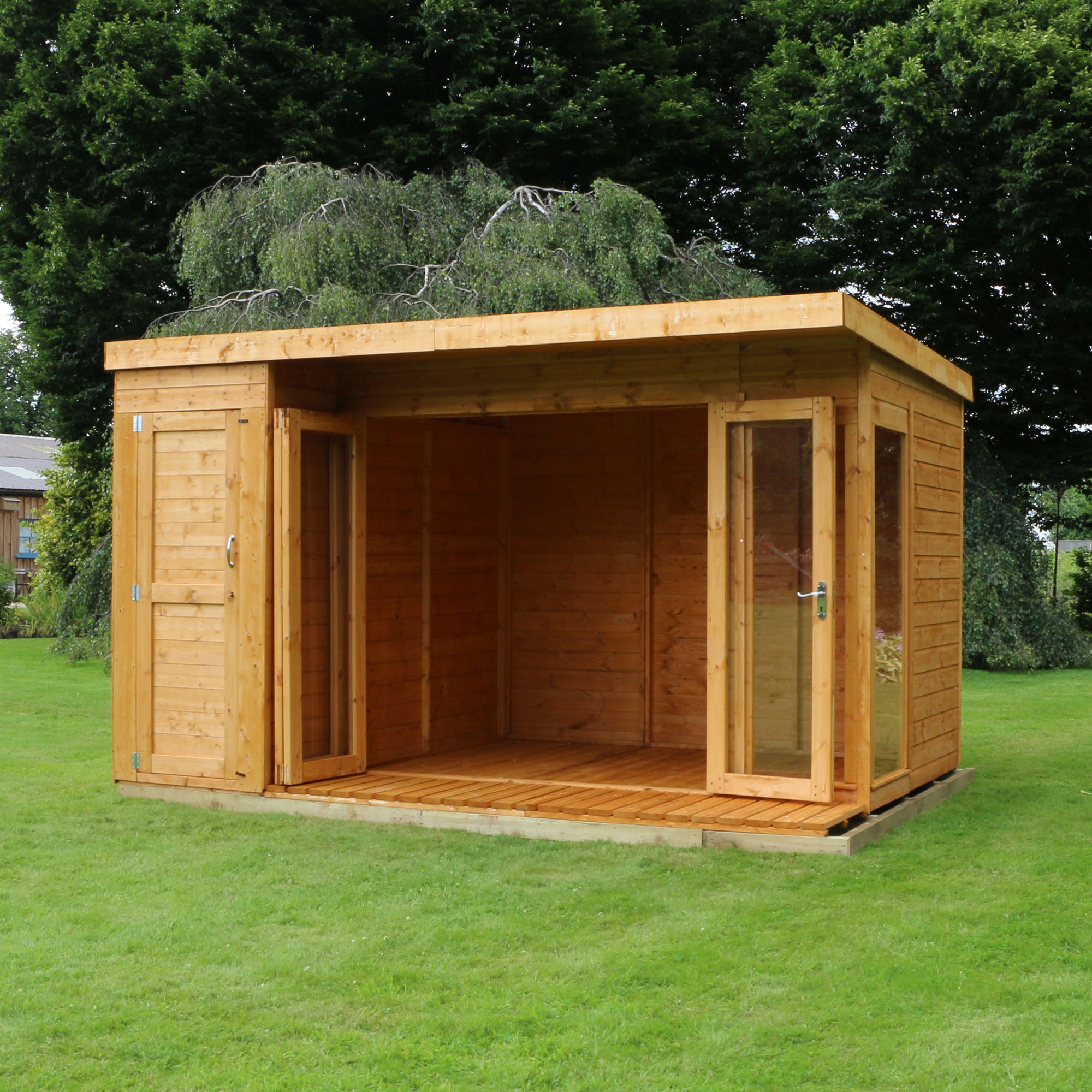 Mercia Contemporary Summerhouse with Side Shed (12x8) (SI-003-001-0039 - EAN 5029442076560)