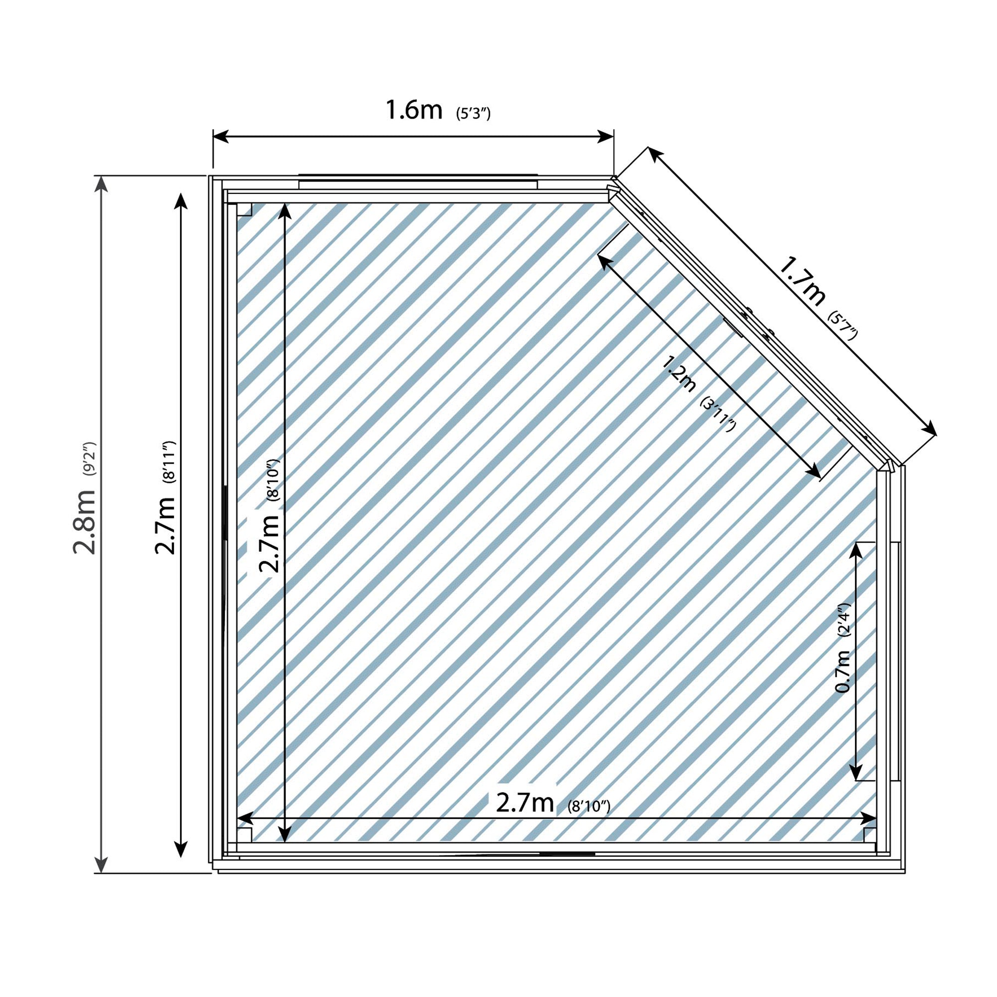Mercia Premier Corner Summerhouse (9x9) (SI-003-001-0051 - EAN 5029442088563)