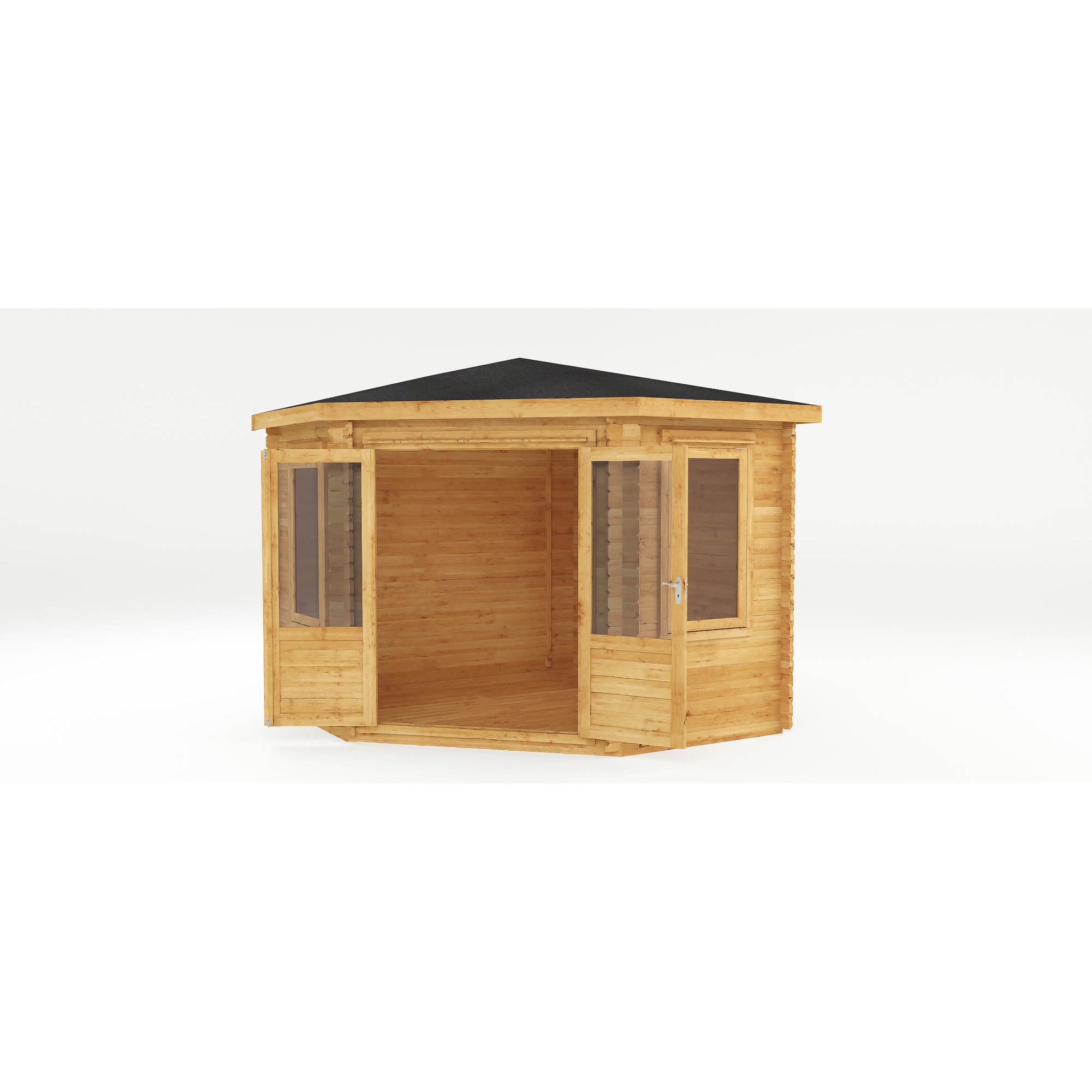 Mercia 28mm Corner Cabin (10x10) (3m x 3m) (SI-006-002-0054 - EAN 5029442002699)