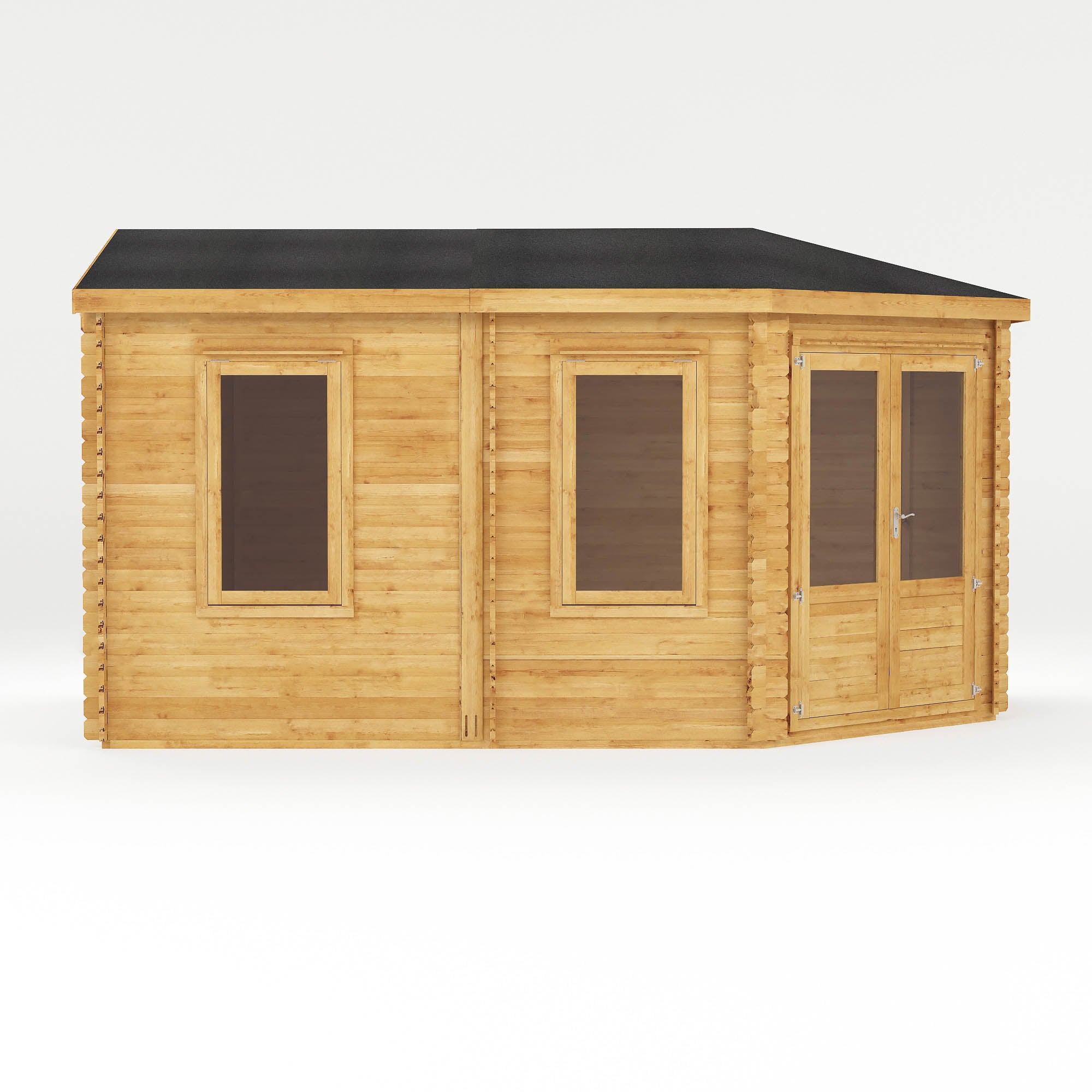 Mercia 44mm Corner Lodge Grande with Double Glazing (16x10) (5m x 3m) (SI-006-004-0083 - EAN 5029442005614)