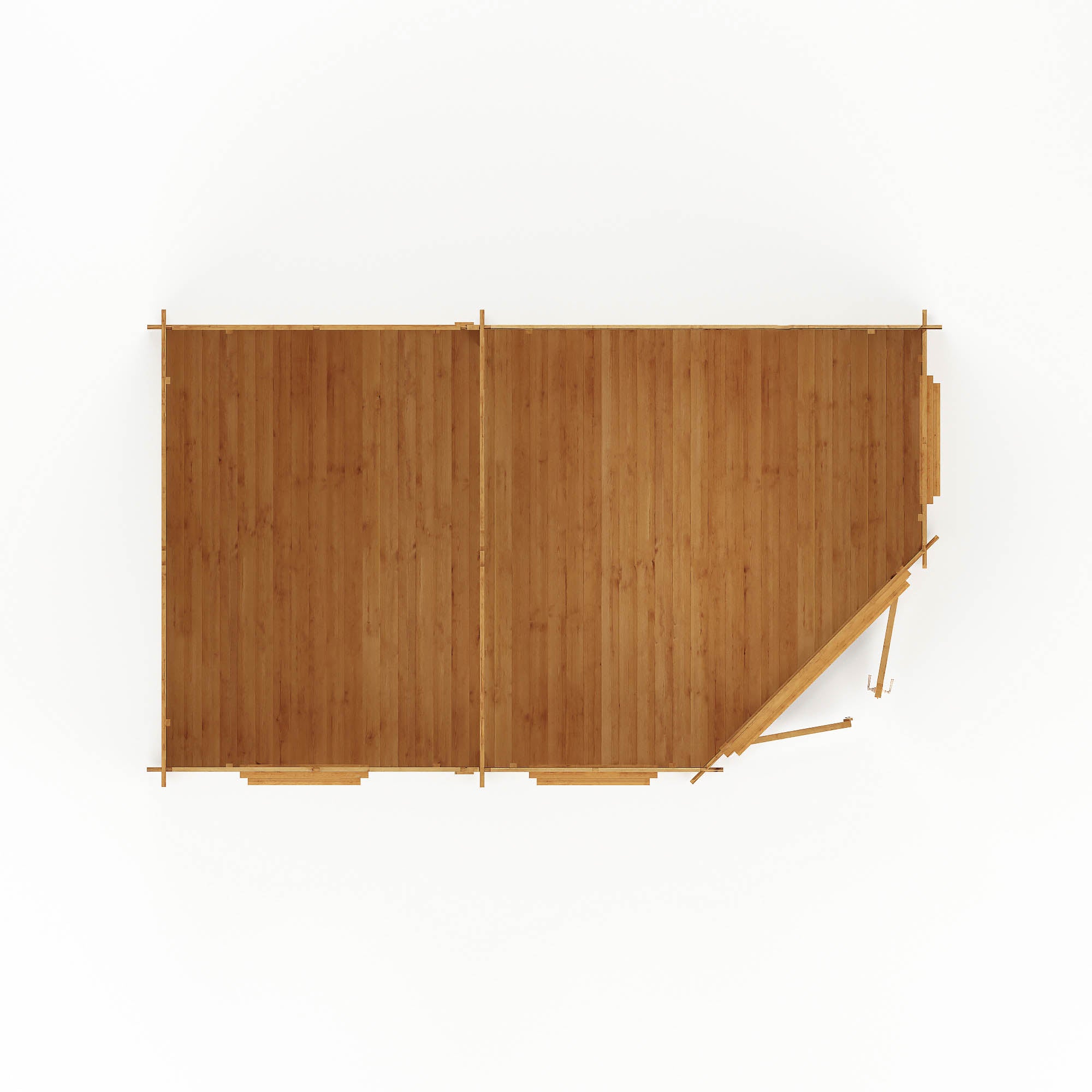 Mercia 44mm Corner Lodge Grande with Double Glazing (16x10) (5m x 3m) (SI-006-004-0083 - EAN 5029442005614)