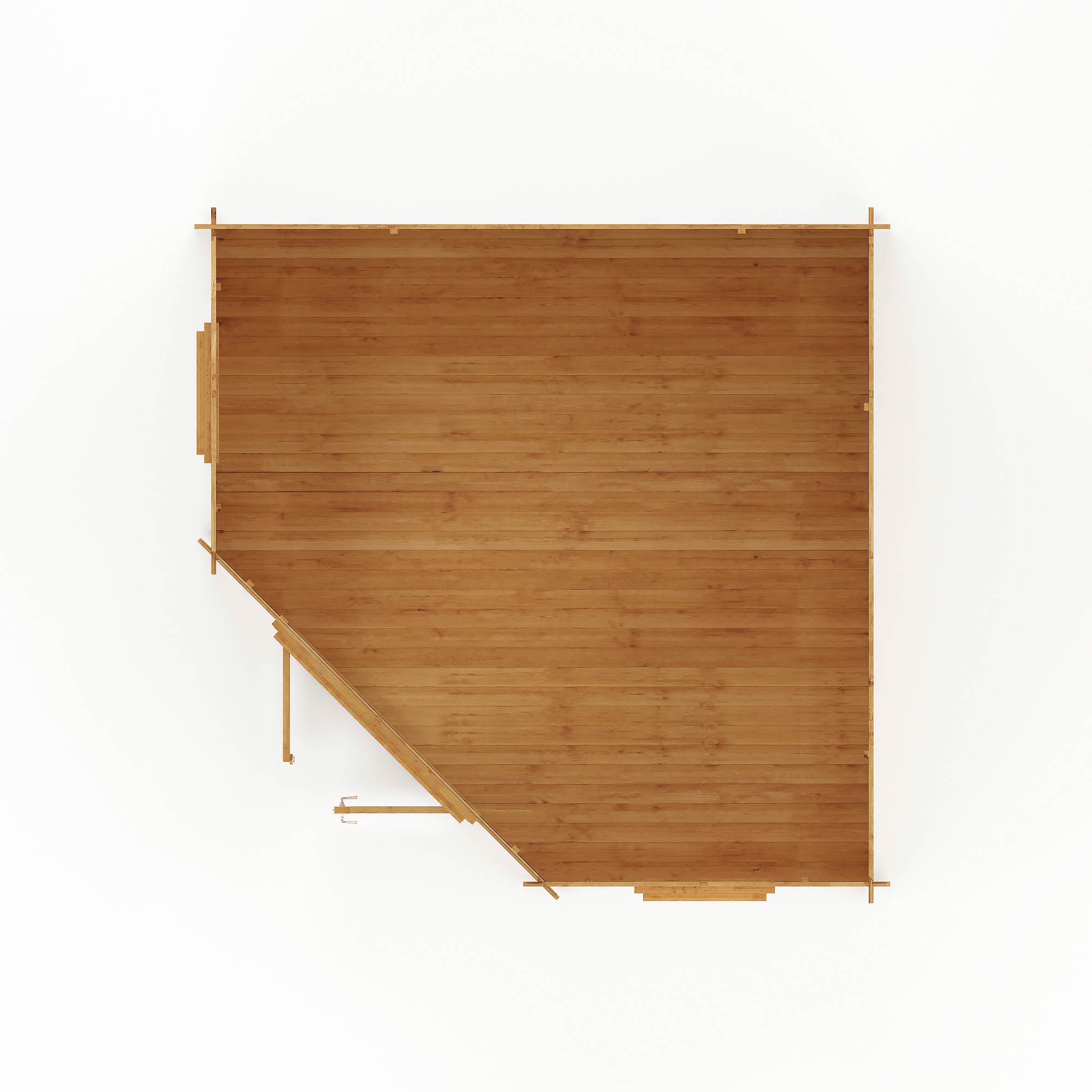 Mercia 44mm Corner Cabin with Double Glazing (13x13) (4m x 4m) (SI-006-004-0084 - EAN 5029442005577)