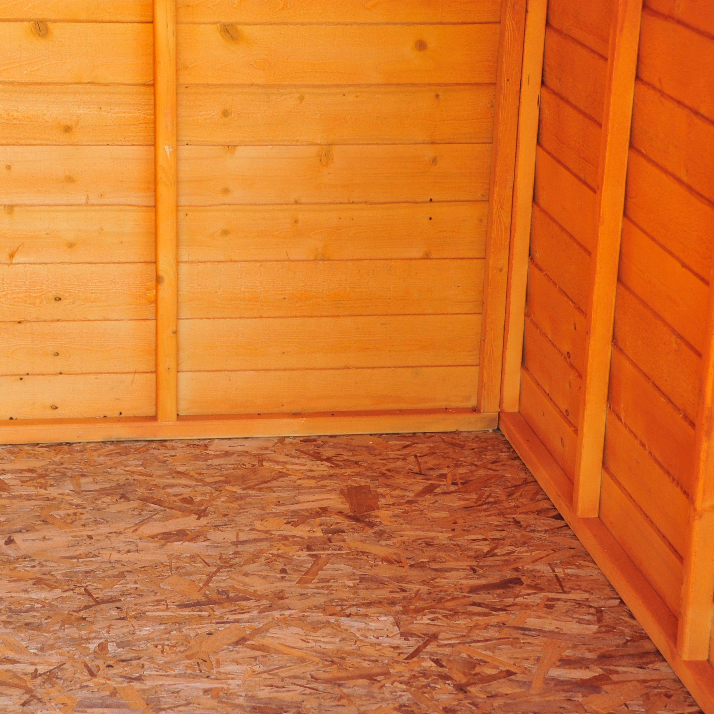 Shire Dip Treated Overlap Shed Double Door With Windows  (10x10) OVED1010DOL-1AA 5060490131313 - Outside Store