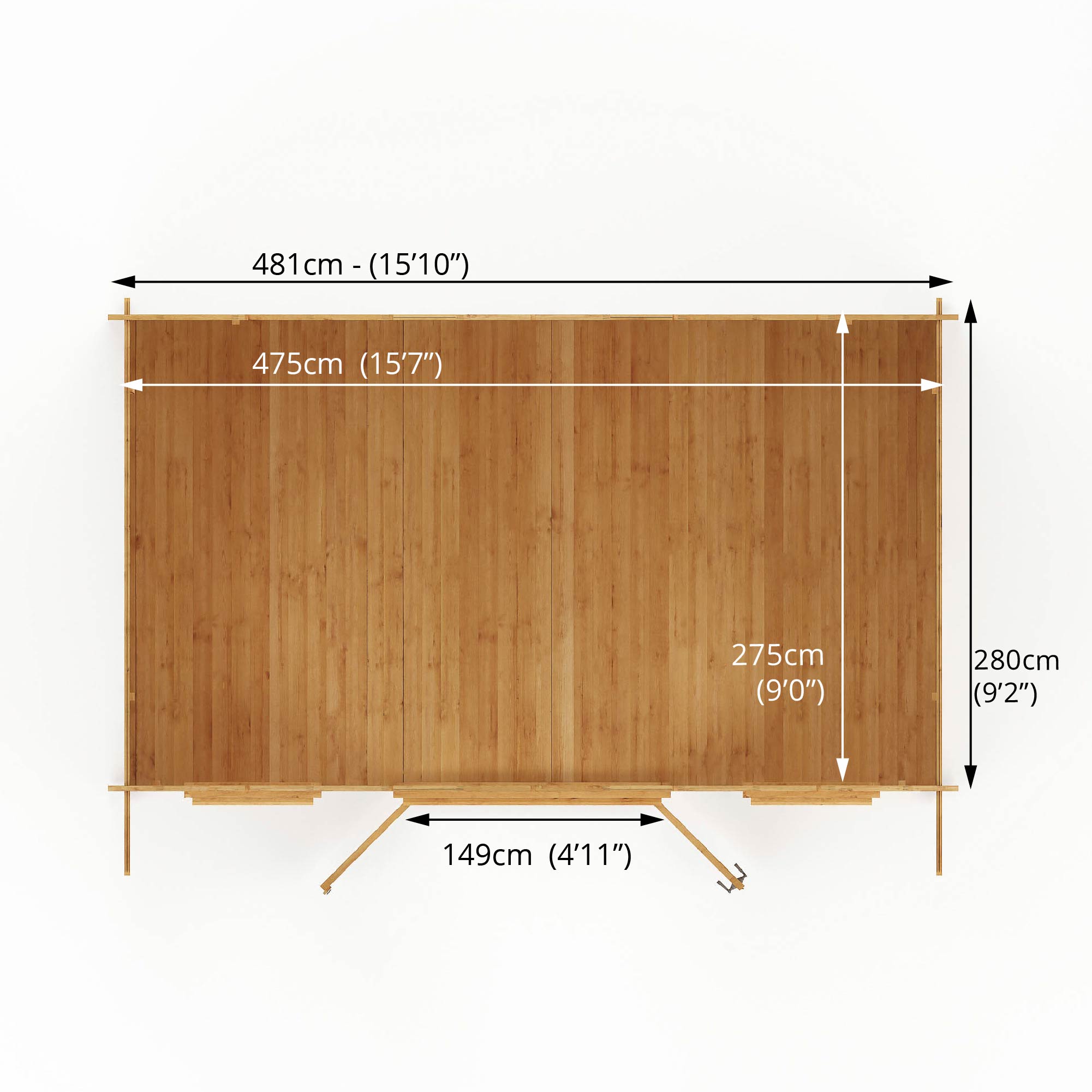 Mercia Retreat 28mm Log Cabin With Double Glazing (16x10) (5m x 3m) (SI-006-002-0059 - EAN 5029442002637)