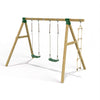 Little Rascals Double Swing Set with 2 Swing Seats & Rope Ladder
