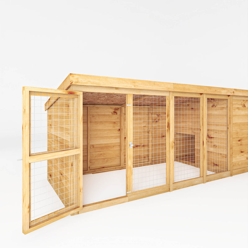 Mercia Berkshire Dog Kennel & Run (12x4) (SI-010-001-0004 - EAN 5029442093048)