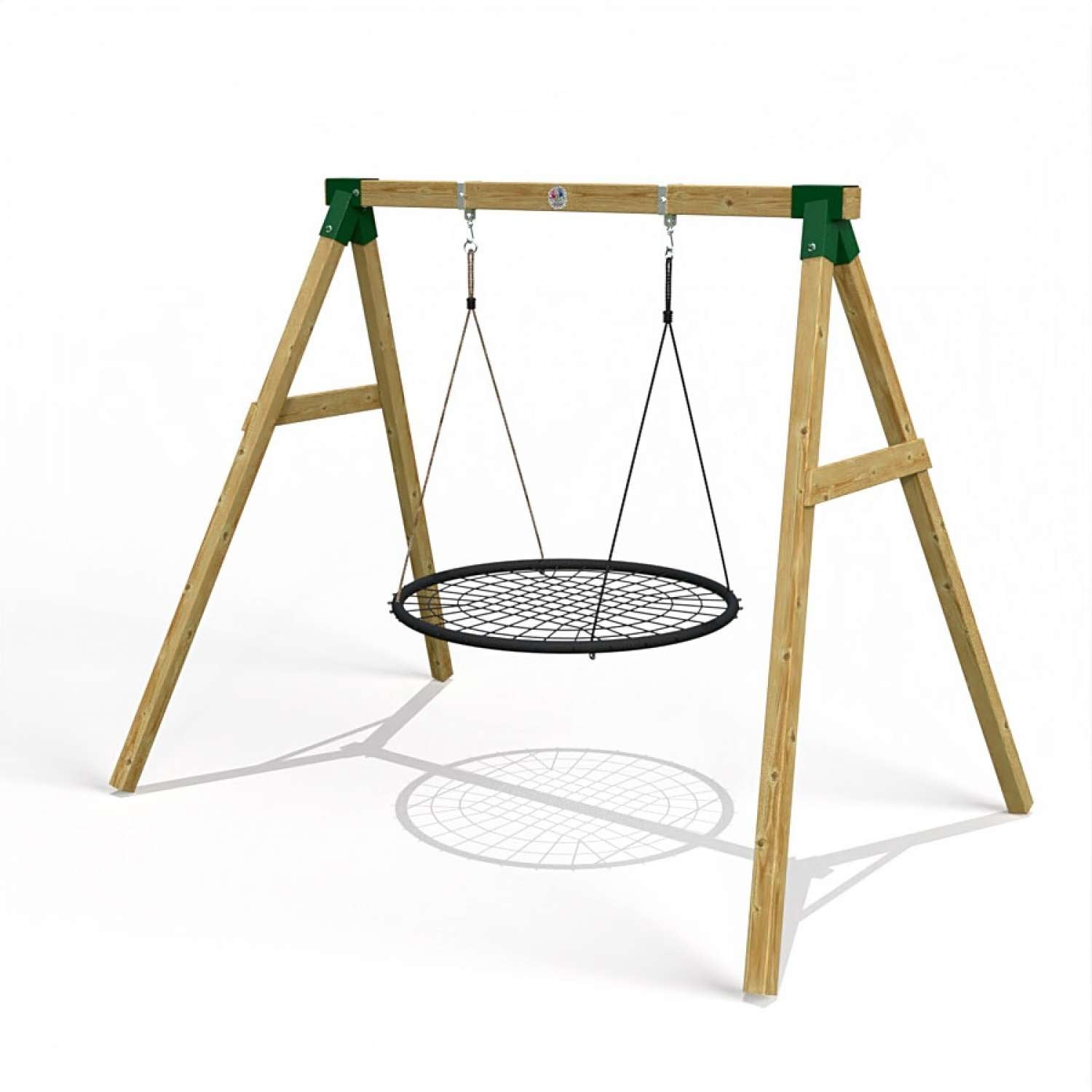 Little Rascals Single Swing Set with Nest Swing