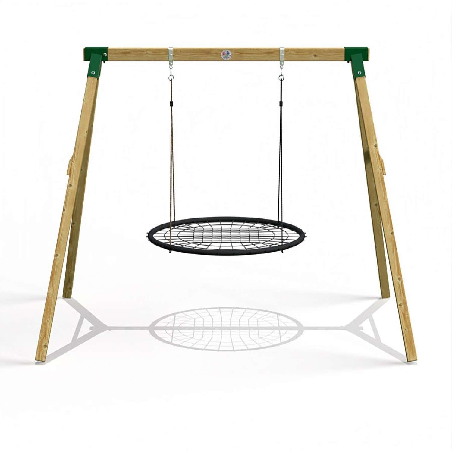 Little Rascals Single Swing Set with Nest Swing