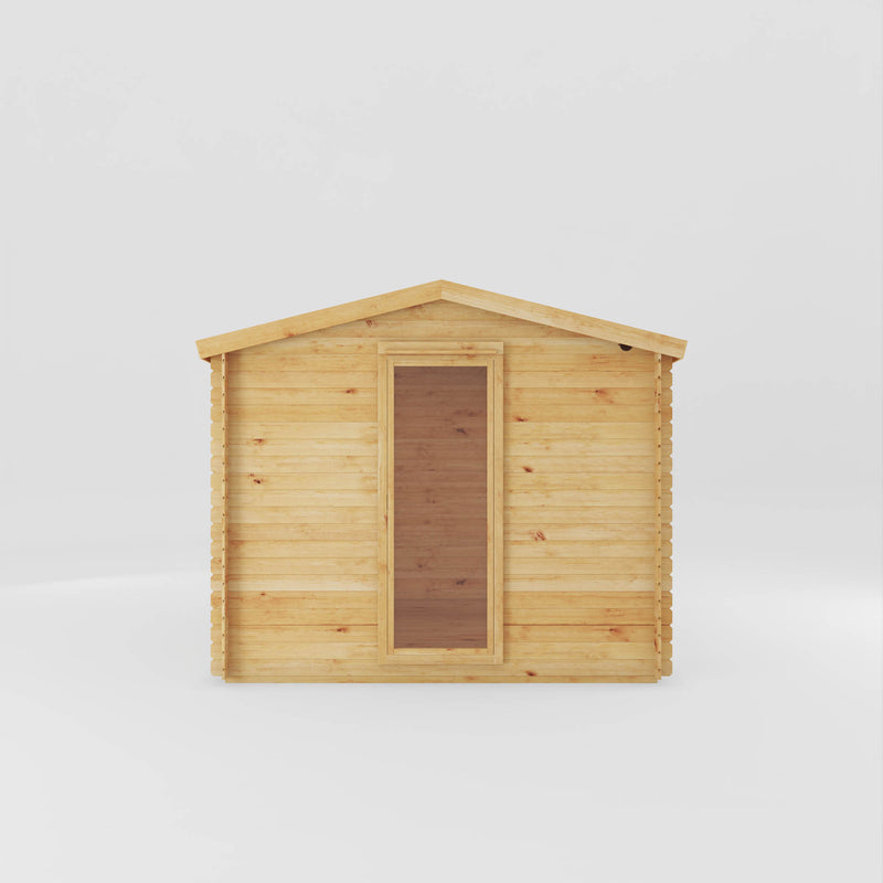 Mercia 19mm Reverse Apex Log Cabin With Side Shed (15x10) (4.6m x 3m) (SI-006-001-0040 EAN 5029442018744)