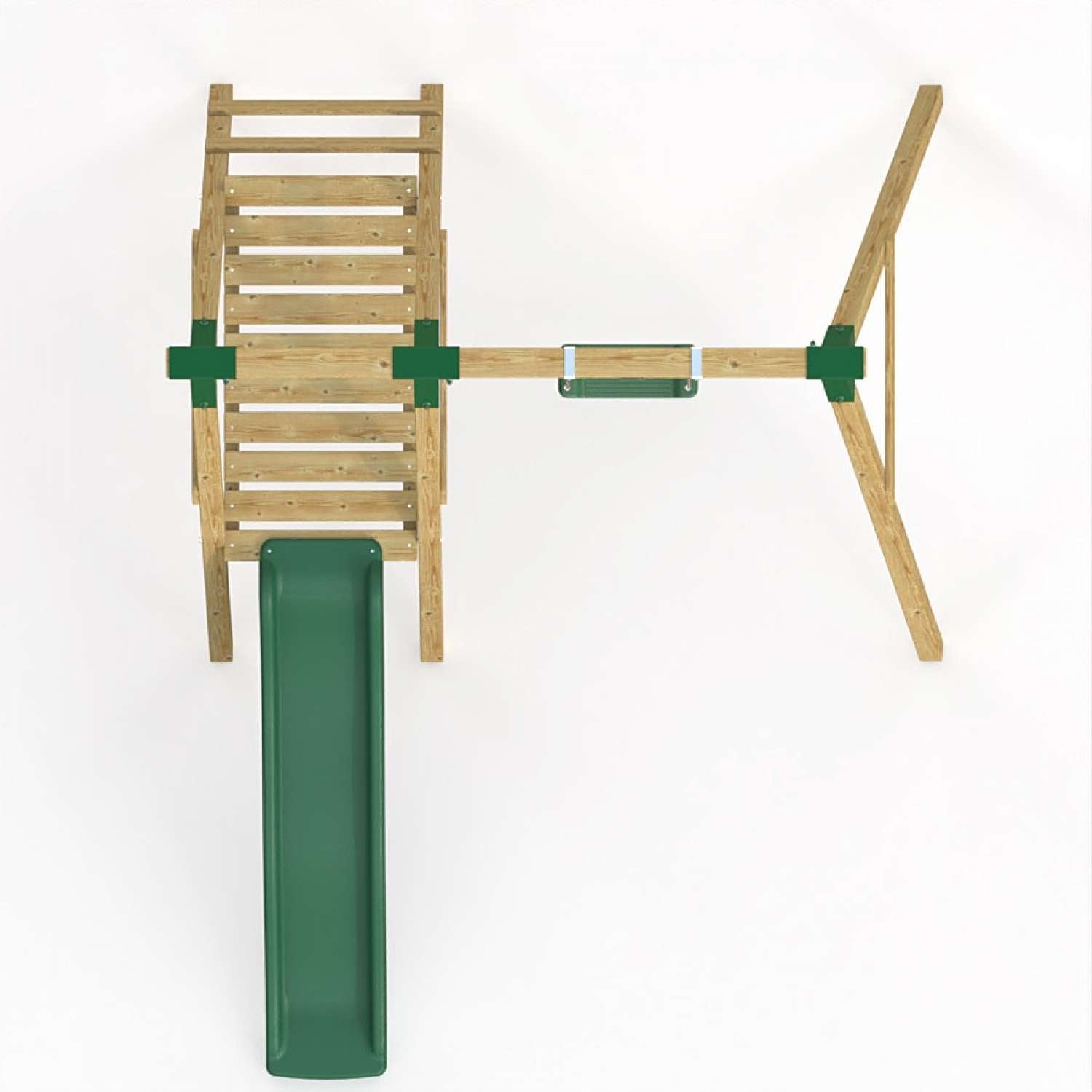 Little Rascals Single Swing Set with Slide & Swing Seat