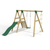 Little Rascals Single Swing Set with Slide, Swing Seat & Rope Ladder