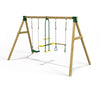 Little Rascals Triple Swing Set with Swing Seat, Glider & Trapeze Bar