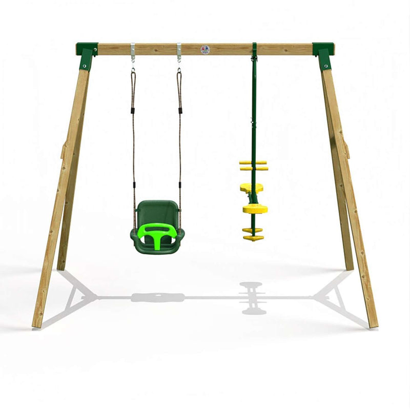 Little Rascals Double Swing Set with 3 in 1 Baby Seat & Glider